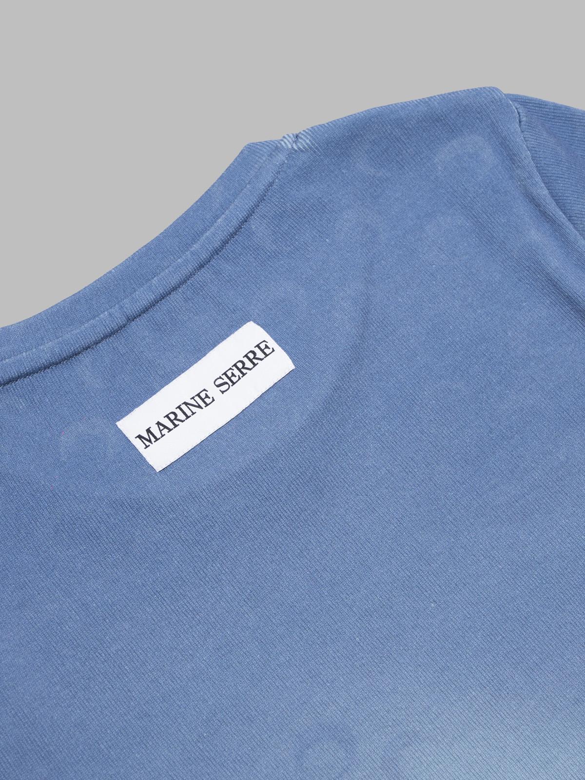 moon faded jersey baby fit t-shirt WTT012A-CJER0070- BL05 MARINE SERRE