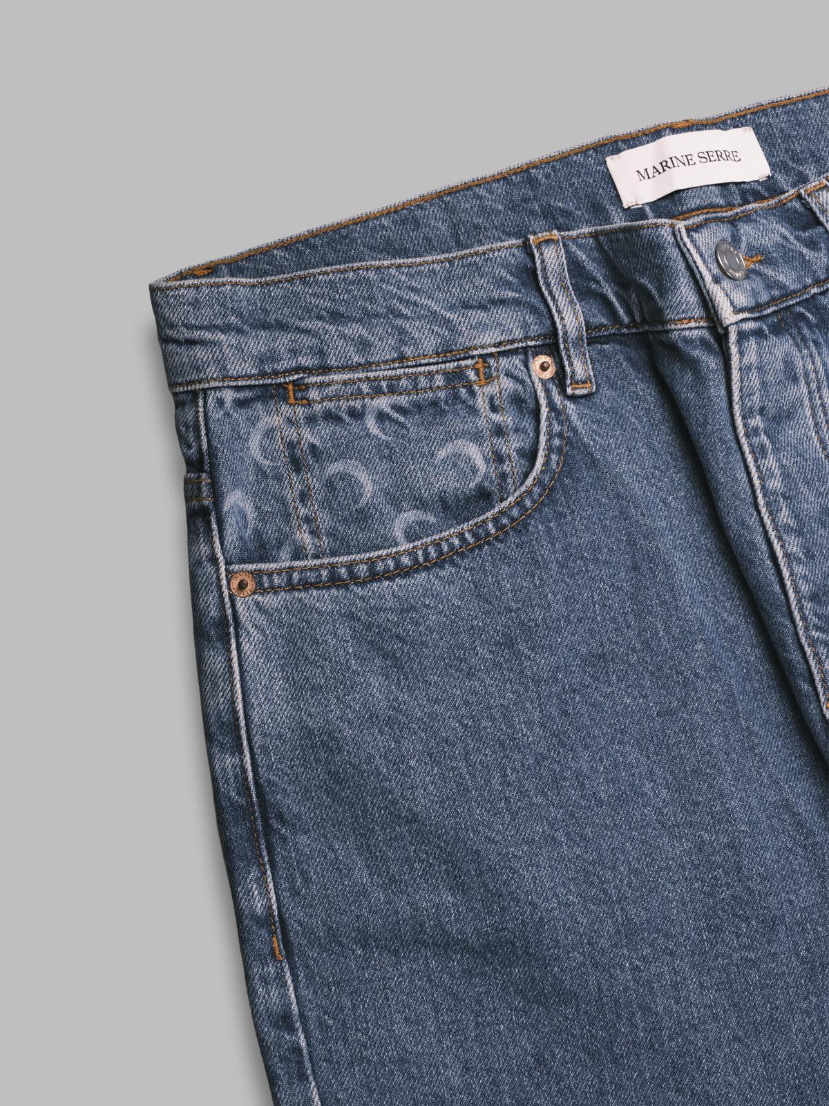 moon laser blue wash denim MPA066BCDEN0002- BL05 MARINE SERRE