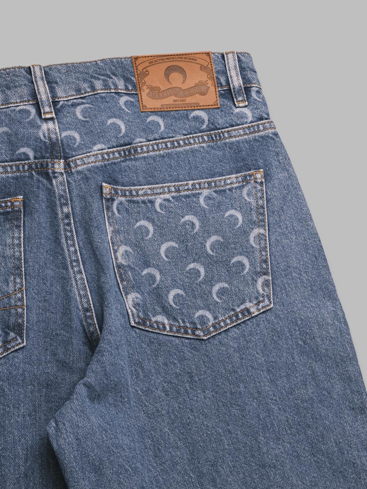 moon laser blue wash denim MPA066BCDEN0002- BL05 MARINE SERRE