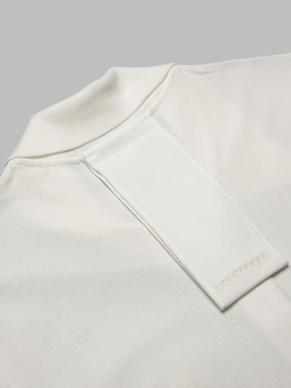 ac cotton piquè polo 125JPO036JS0193 0079 COURRÈGES