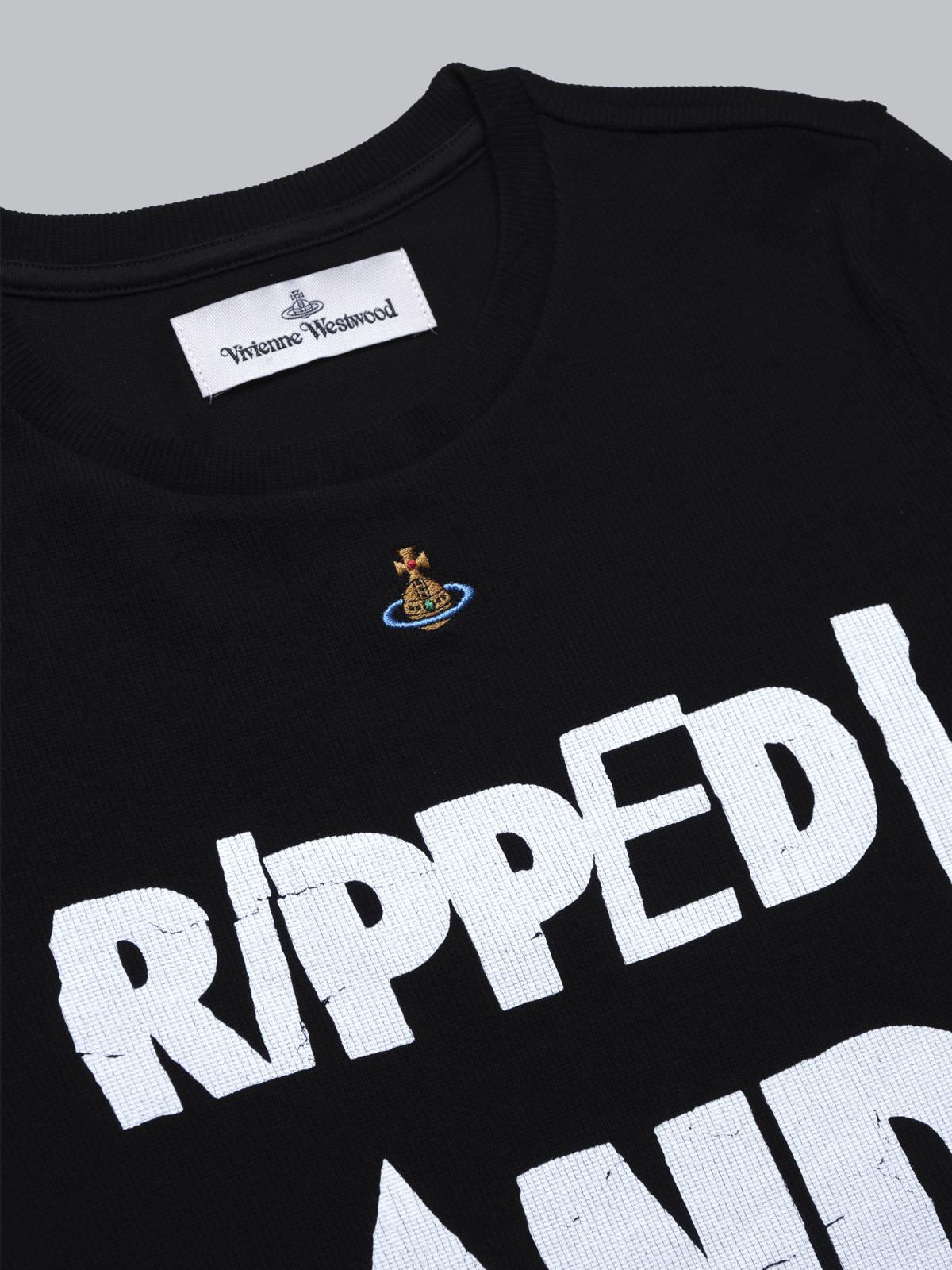 ripped & ready peru' t-shirt - black 3G01003I-J009C- N401 VIVIENNE WESTWOOD