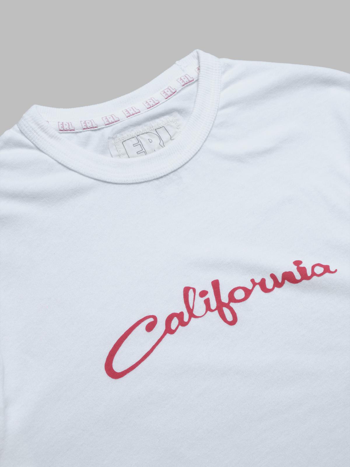 california signature t-shirt ERL10T001- WHT ERL