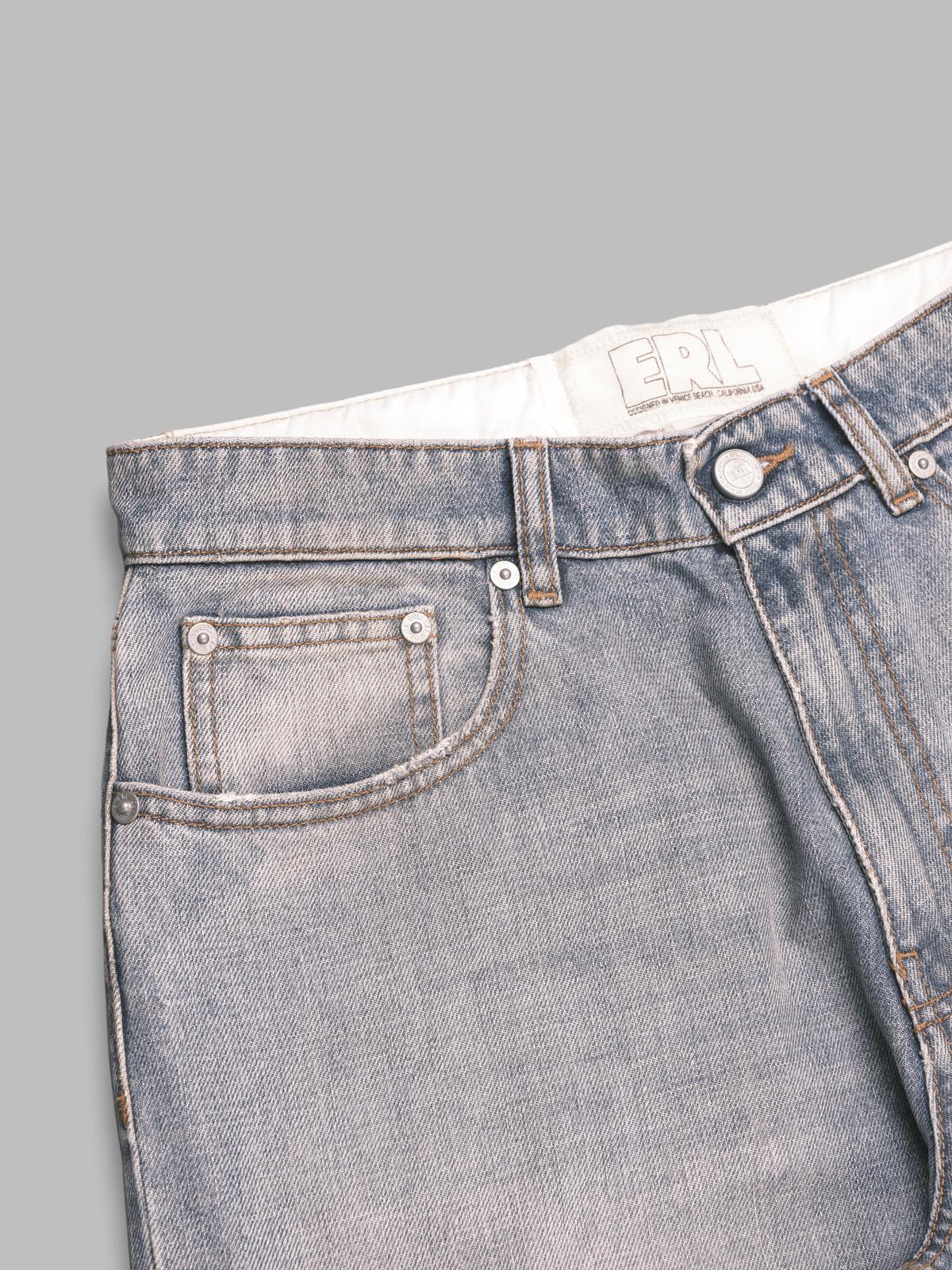breakwater wash denim jeans ERL11P003- BLU ERL