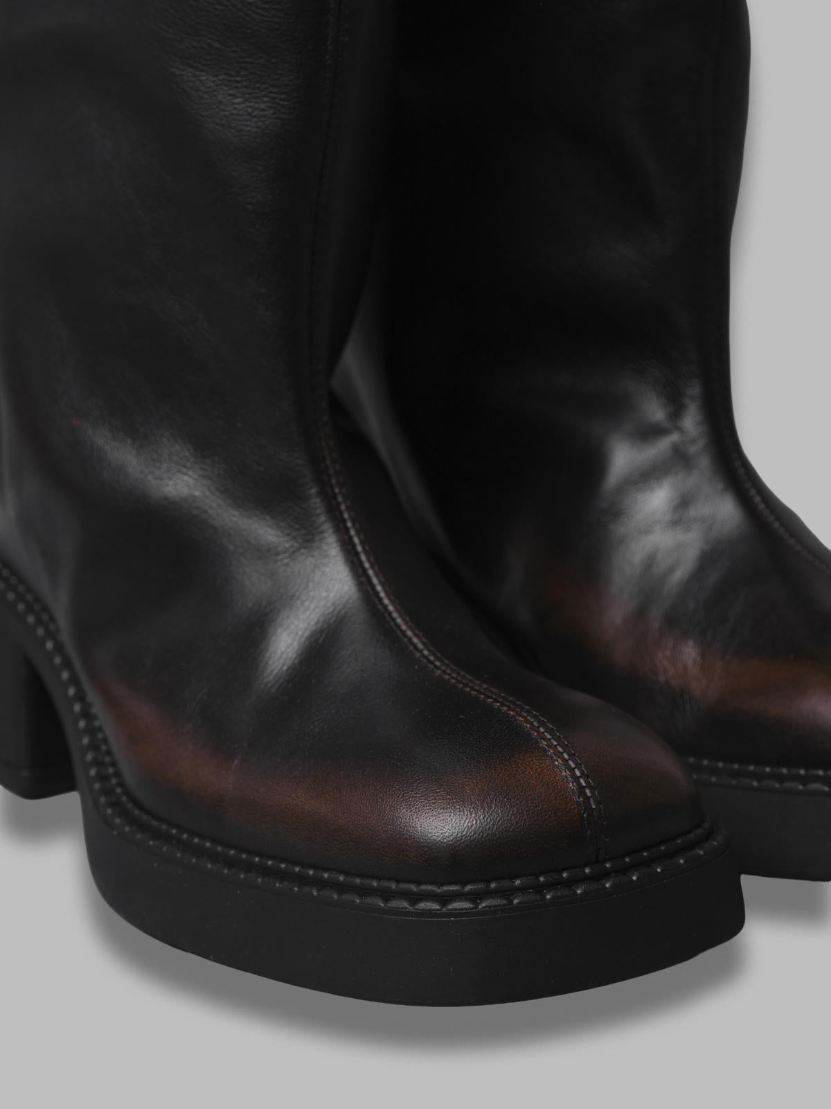 kristel brown tall boots E8_3995- BR MIISTA