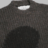 unisex swirl wool crewneck knit ERL11N004- BRW ERL