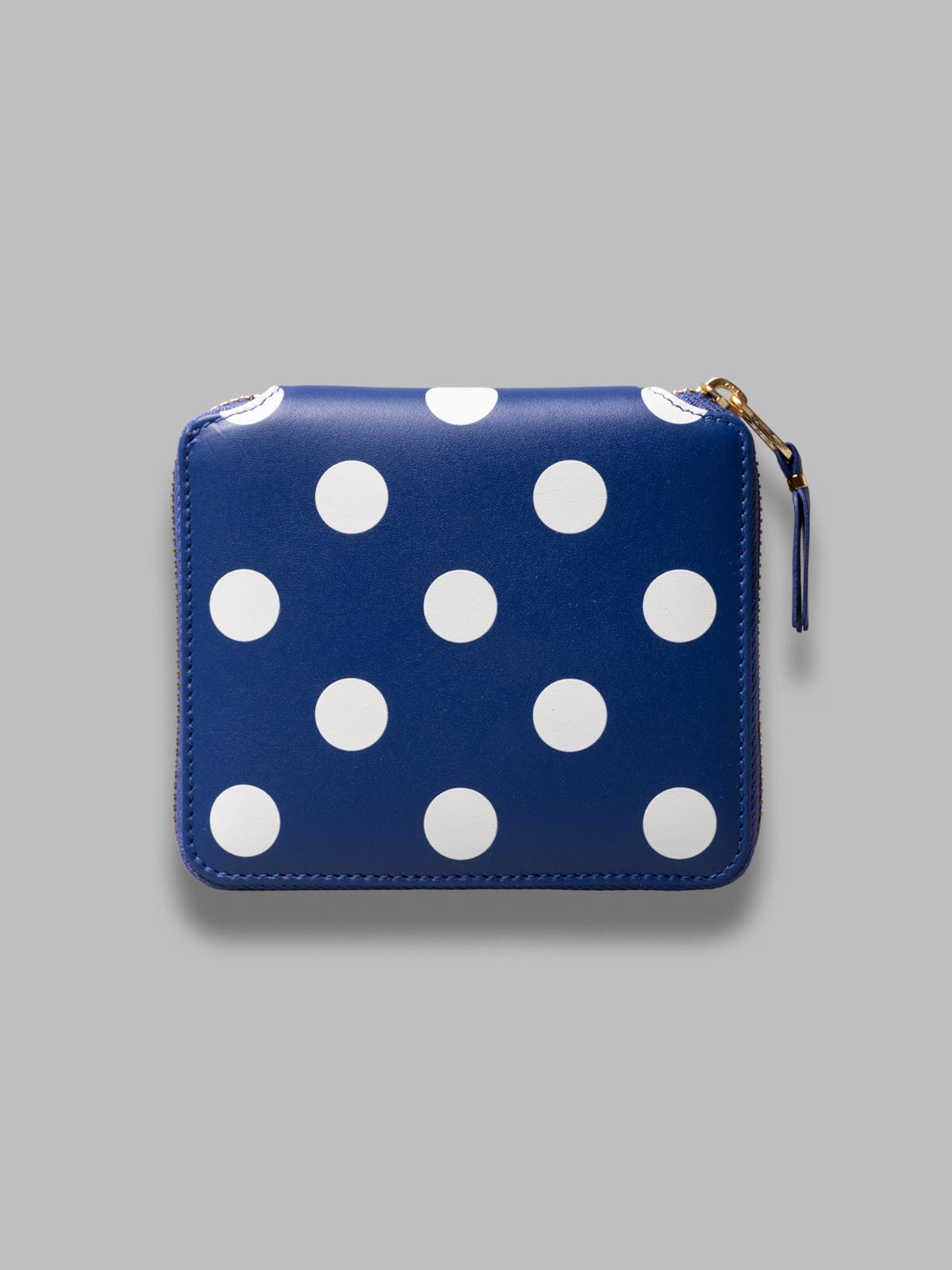 dots printed leather line SA2100PD BLU COMME DES GARÇONS WALLET