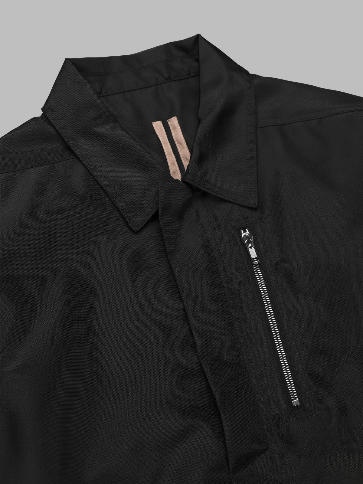 concealed zipfront jacket DU02E7775- NCV-09 RICK OWENS DRKSHDW