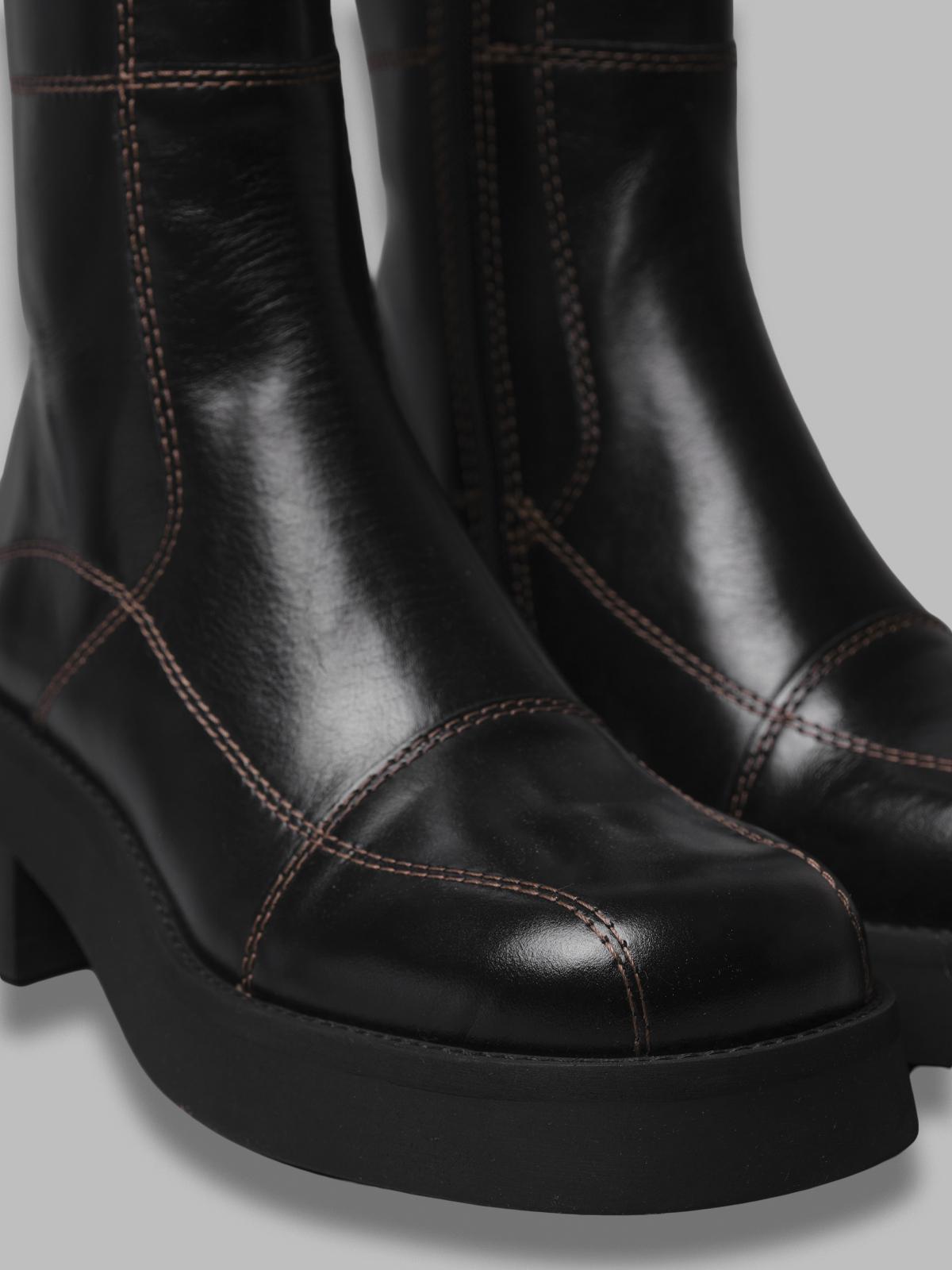 heya black ankle boots E8_3768- BK MIISTA