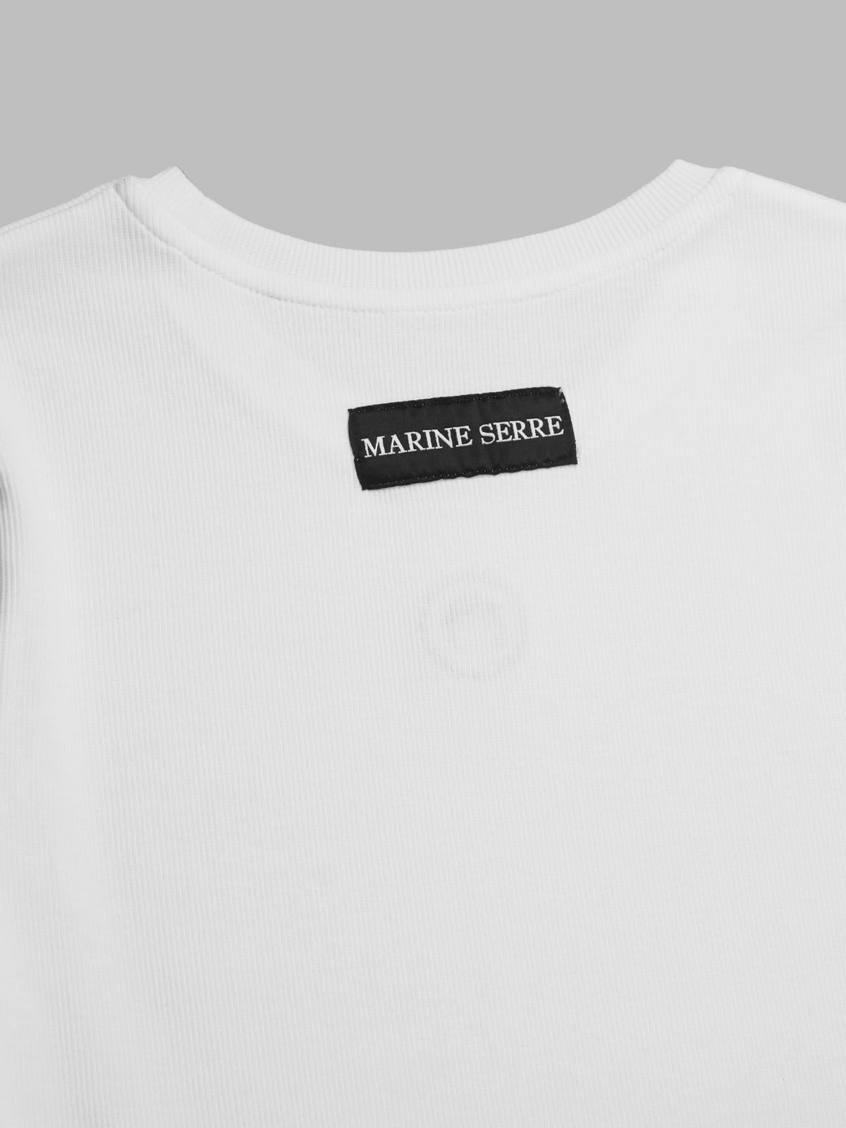 moon logo ribbed jersey ls mini dress WDR267ACJER0011- WH10 MARINE SERRE