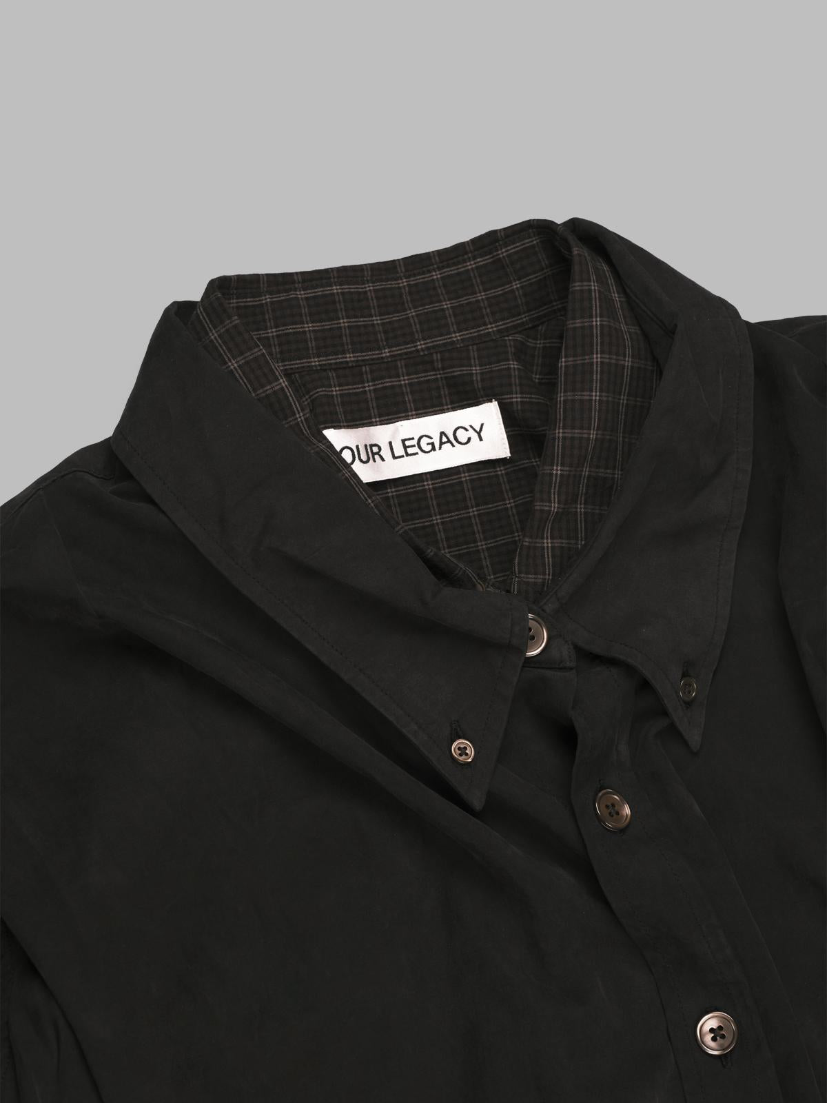 double borrowed shirt M4252DB- BK OUR LEGACY