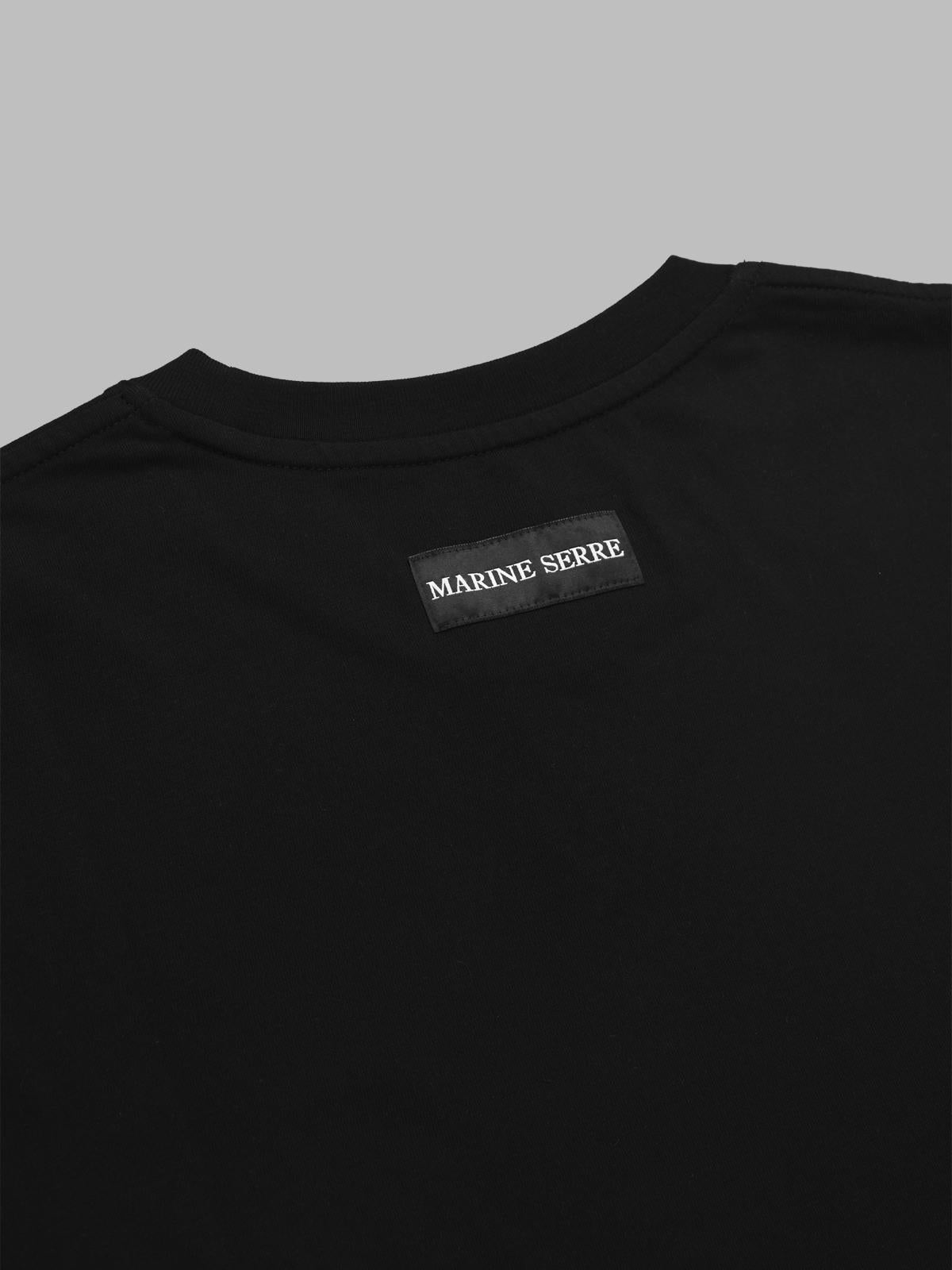moon logo jersey ss t-shirt MTT077BCJER0009 BK99 MARINE SERRE
