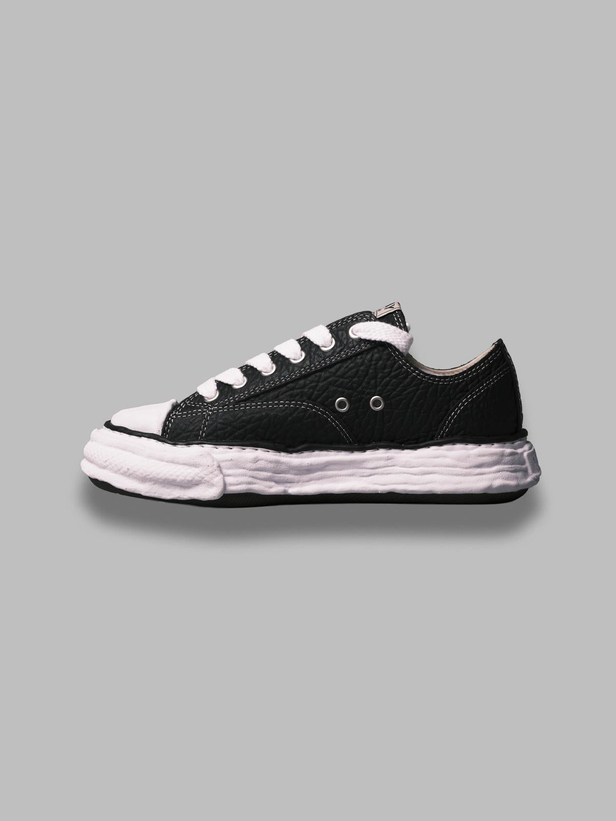 peterson 23/original sole monster leather low-top sneakers A15FW723- BK MAISON MIHARA YASUHIRO