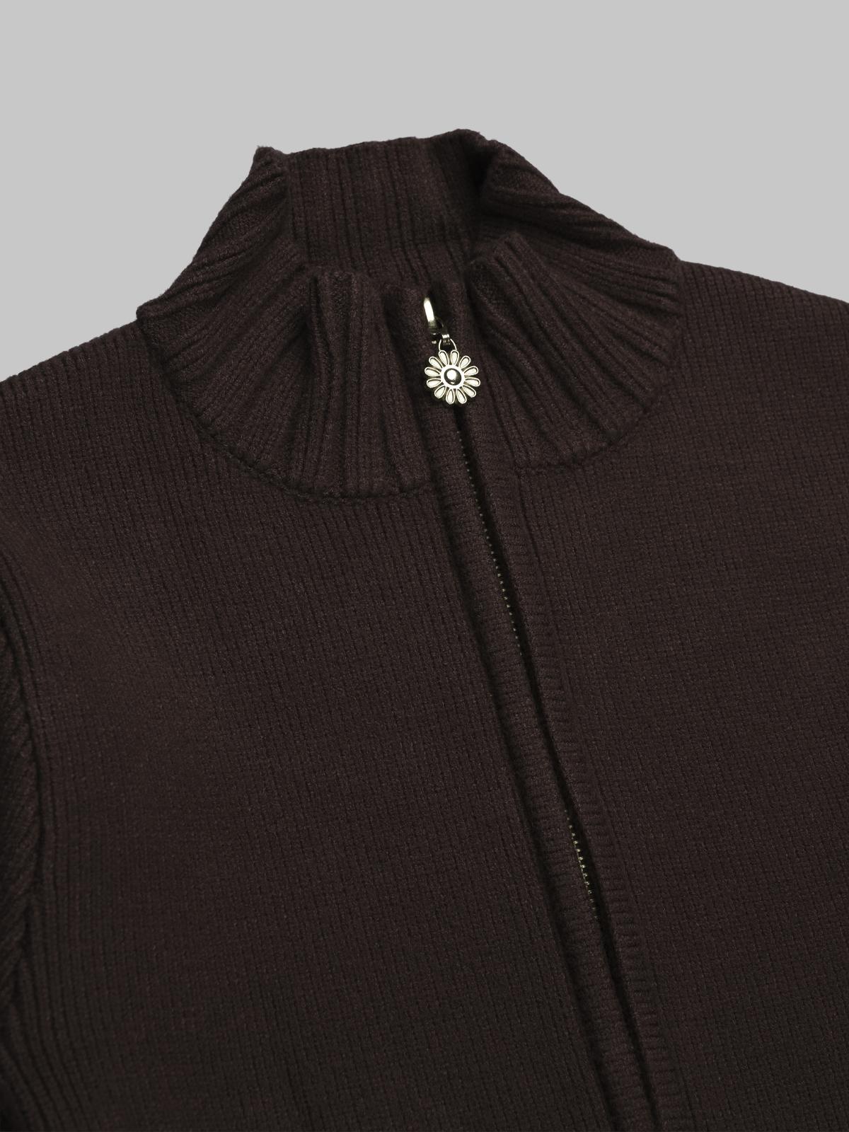 rolled cuff peggy cardigan VOL2601- BRW HOUSE OF SUNNY