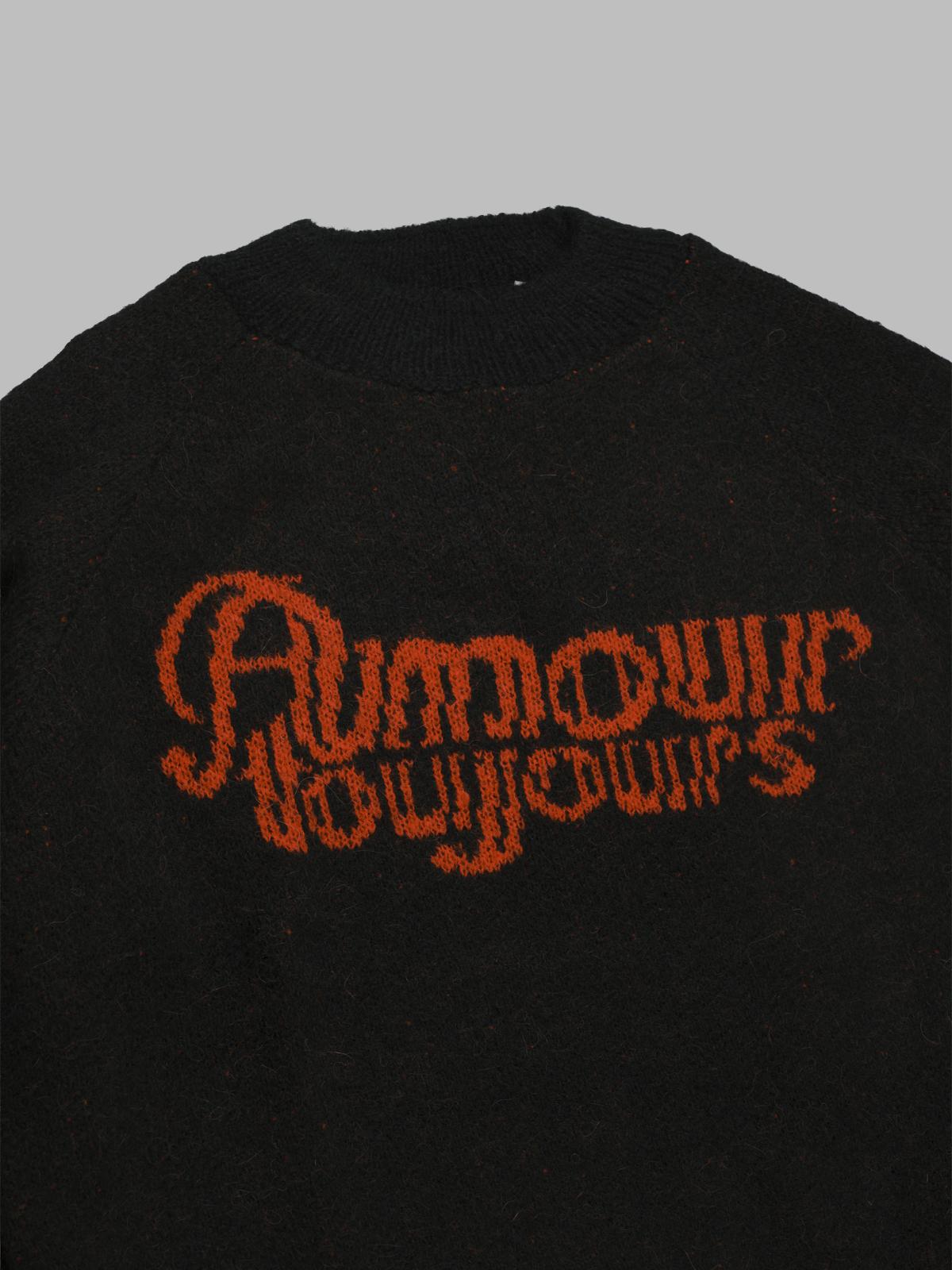 fuzzy love sweater AW25KNW0302- BK CARNE BOLLENTE