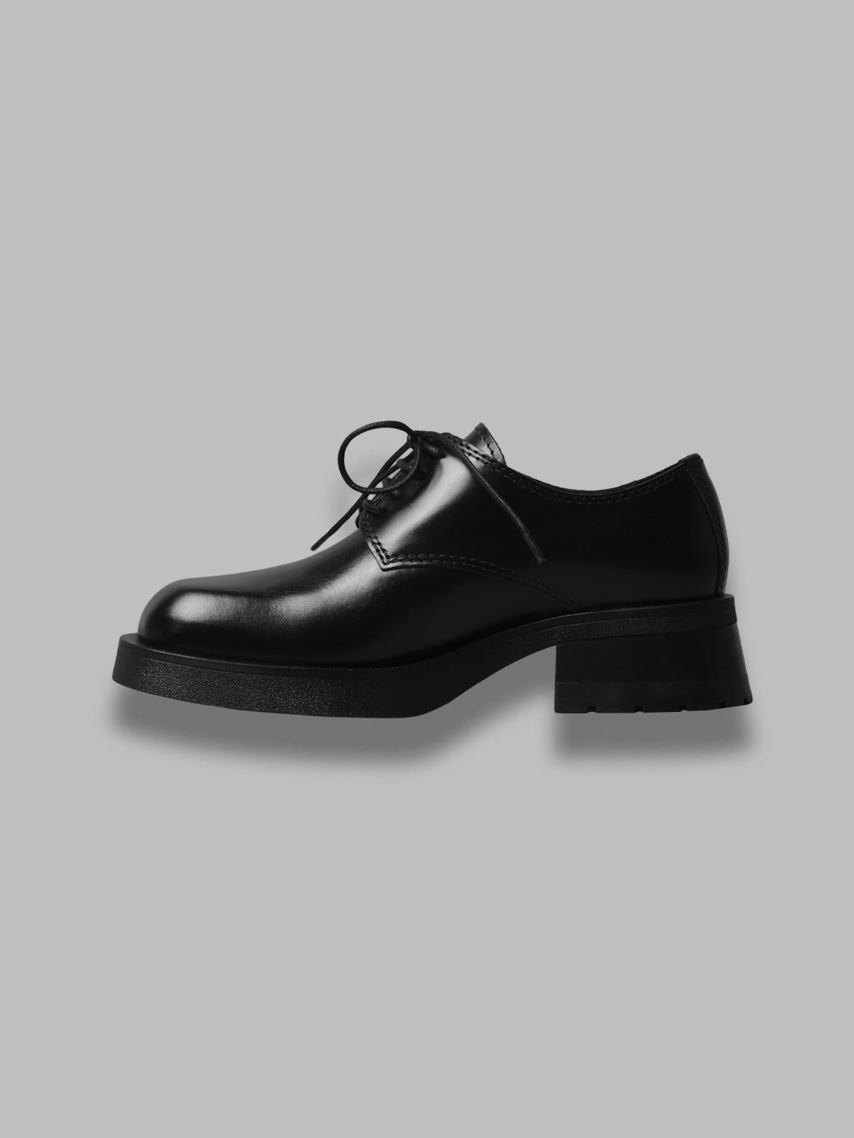 althea black brogues E8_3760- BK MIISTA