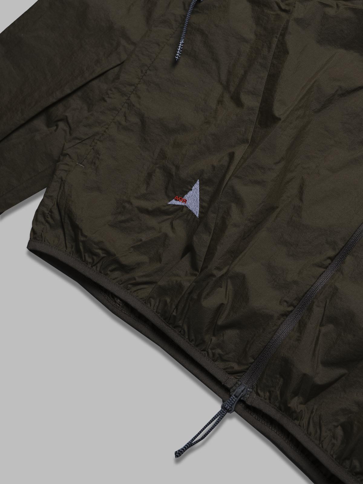 packable wind jacket RBMW0366FA258- GRN ROA