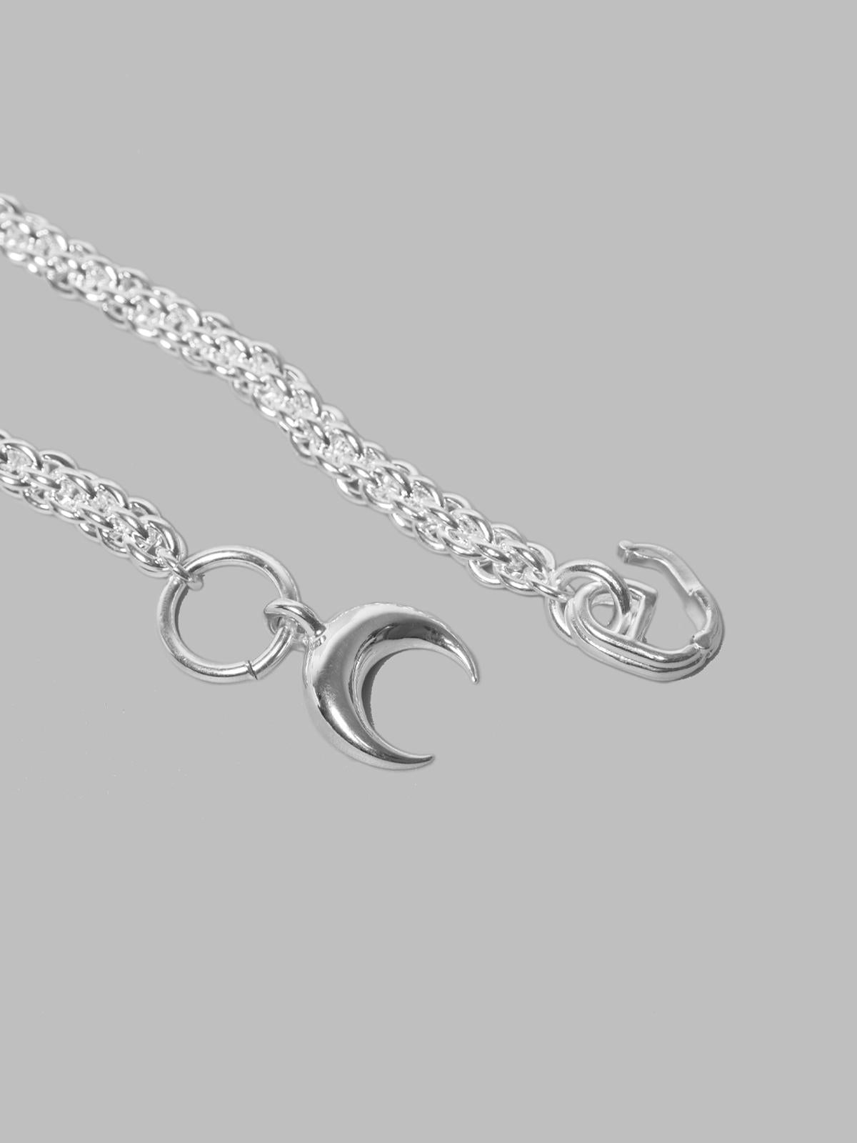 silver plated moon braided chain UJW076A-RMET0001- MT11 MARINE SERRE