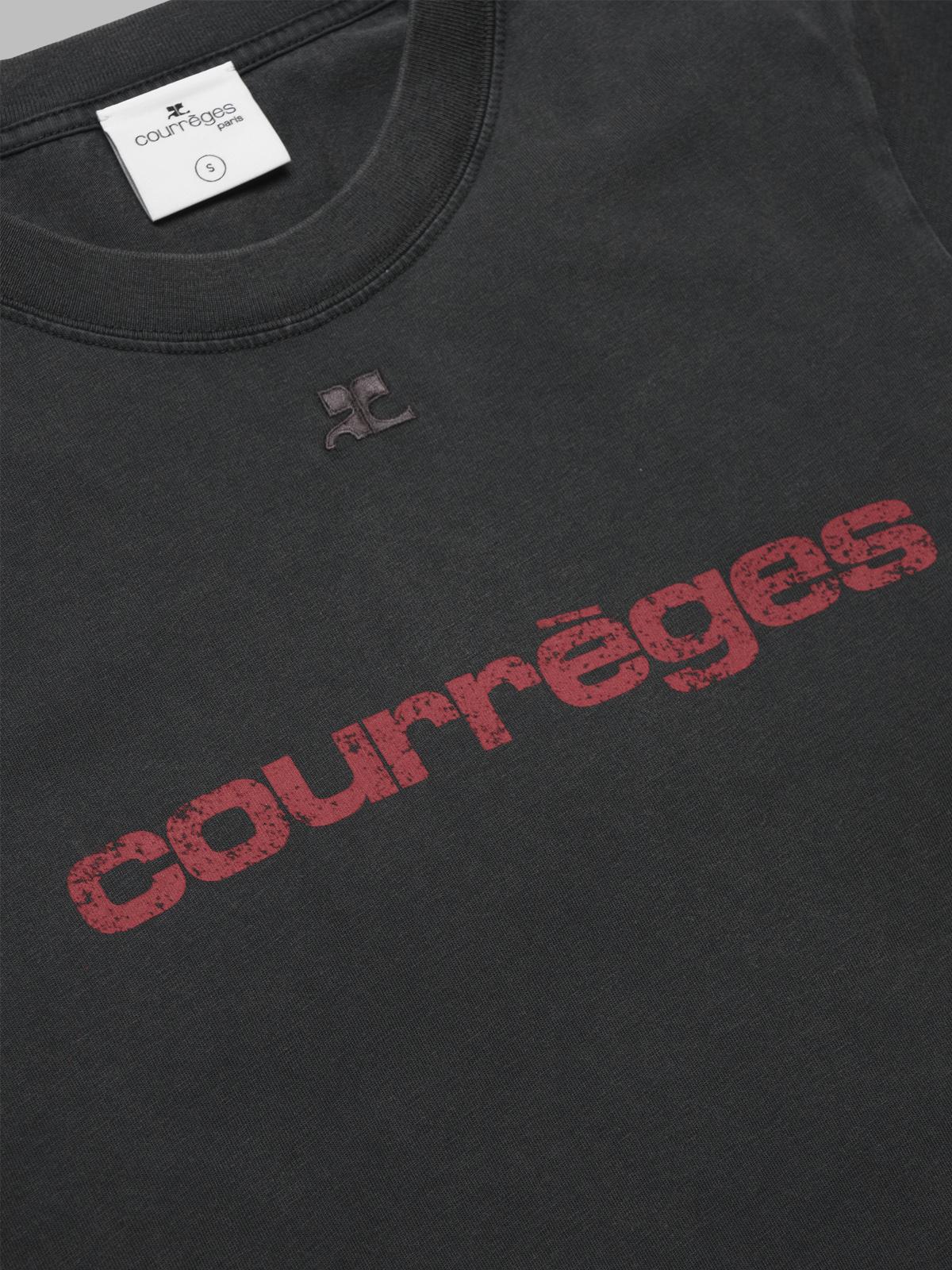 ac printed stone t-shirt 125JTS008JS0109 B168 COURRÈGES