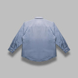 washed finx twill big shirt A25AS02TN- BL AURALEE