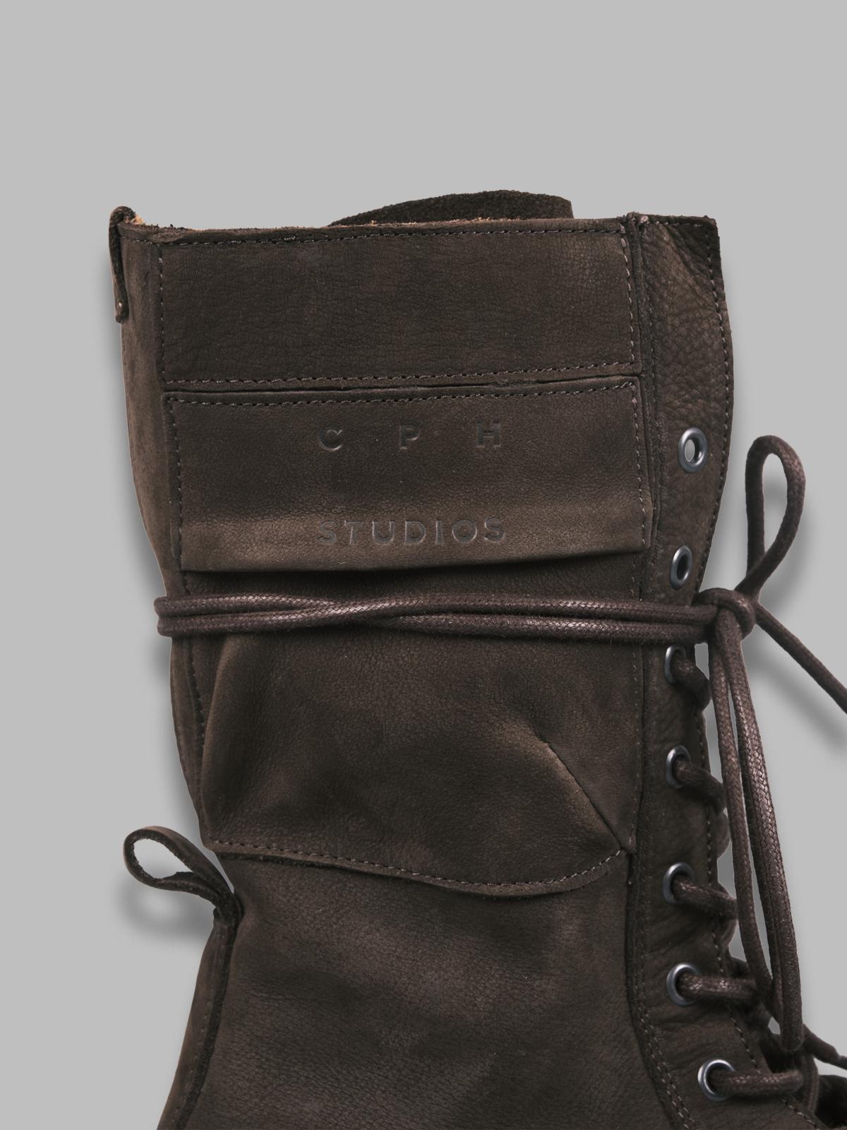 leather lace-up mid boot F5CPH691- CHO COPENHAGEN