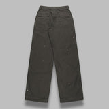washed baggy satin bleached baker pants A25AP01BP- KHI AURALEE