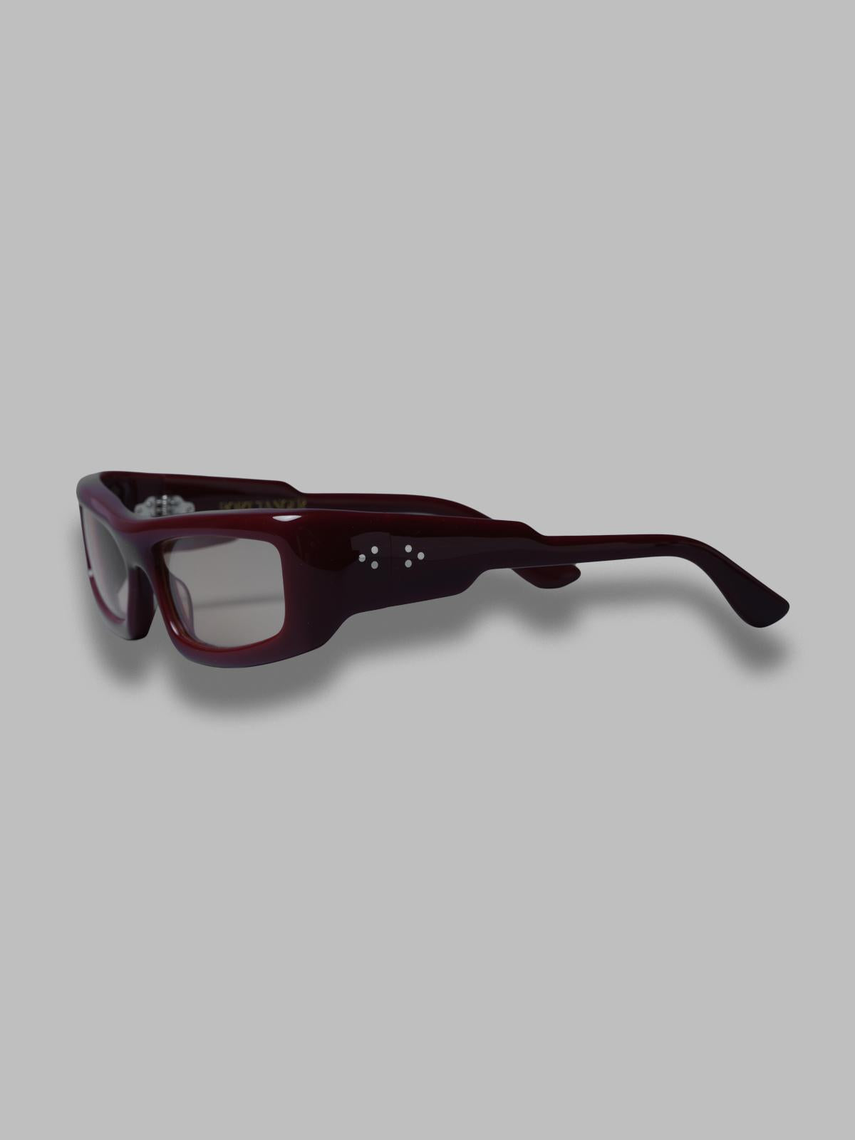 daryan sunglasses - carmesi acetate, amber lens - made in japan PT-6103- RD PORT TANGER