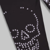 rhinestuds leggins VAQ10P007- BK VAQUERA