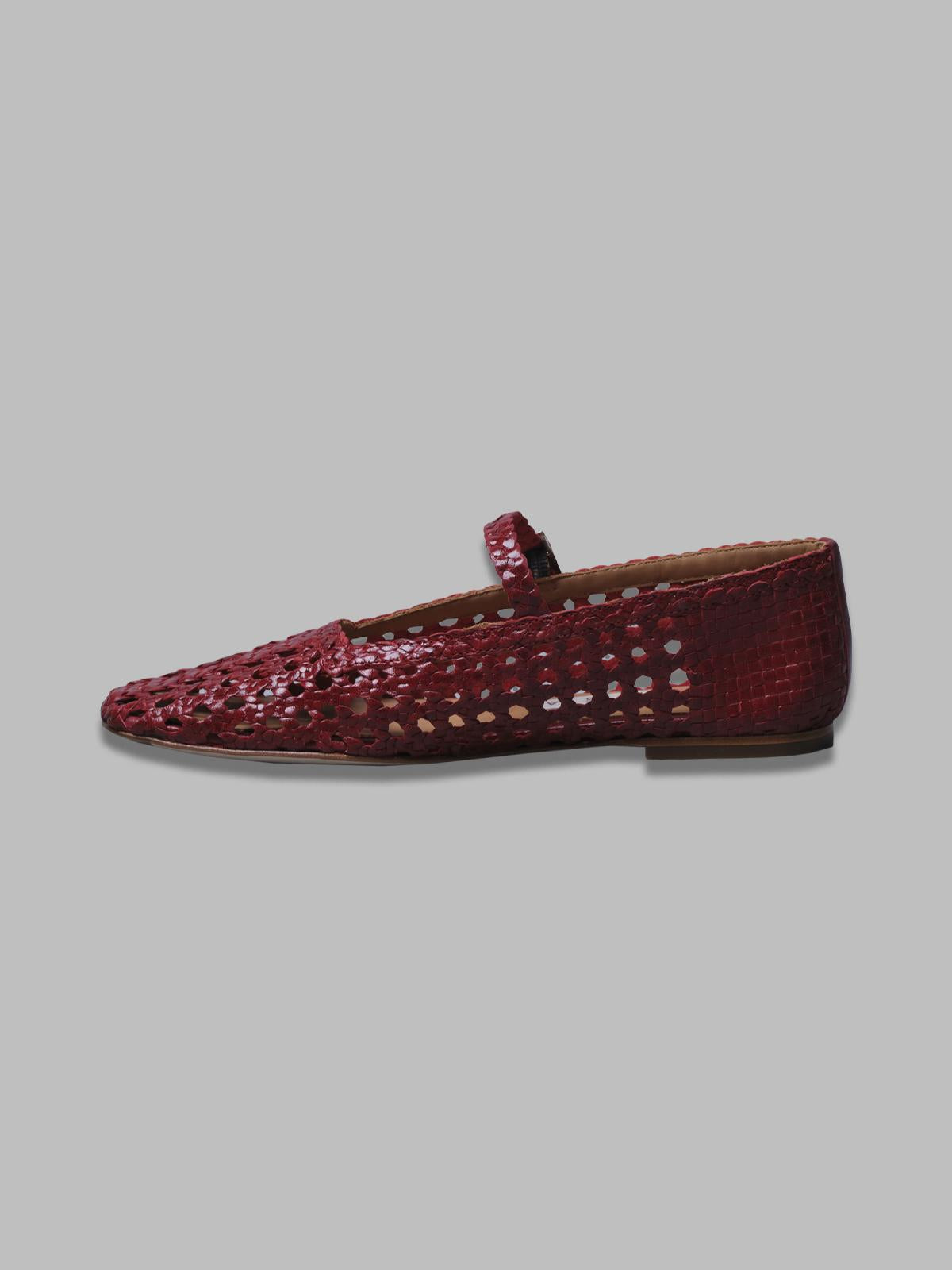 yeida dark red baillerinas MI-5644- RD MIISTA