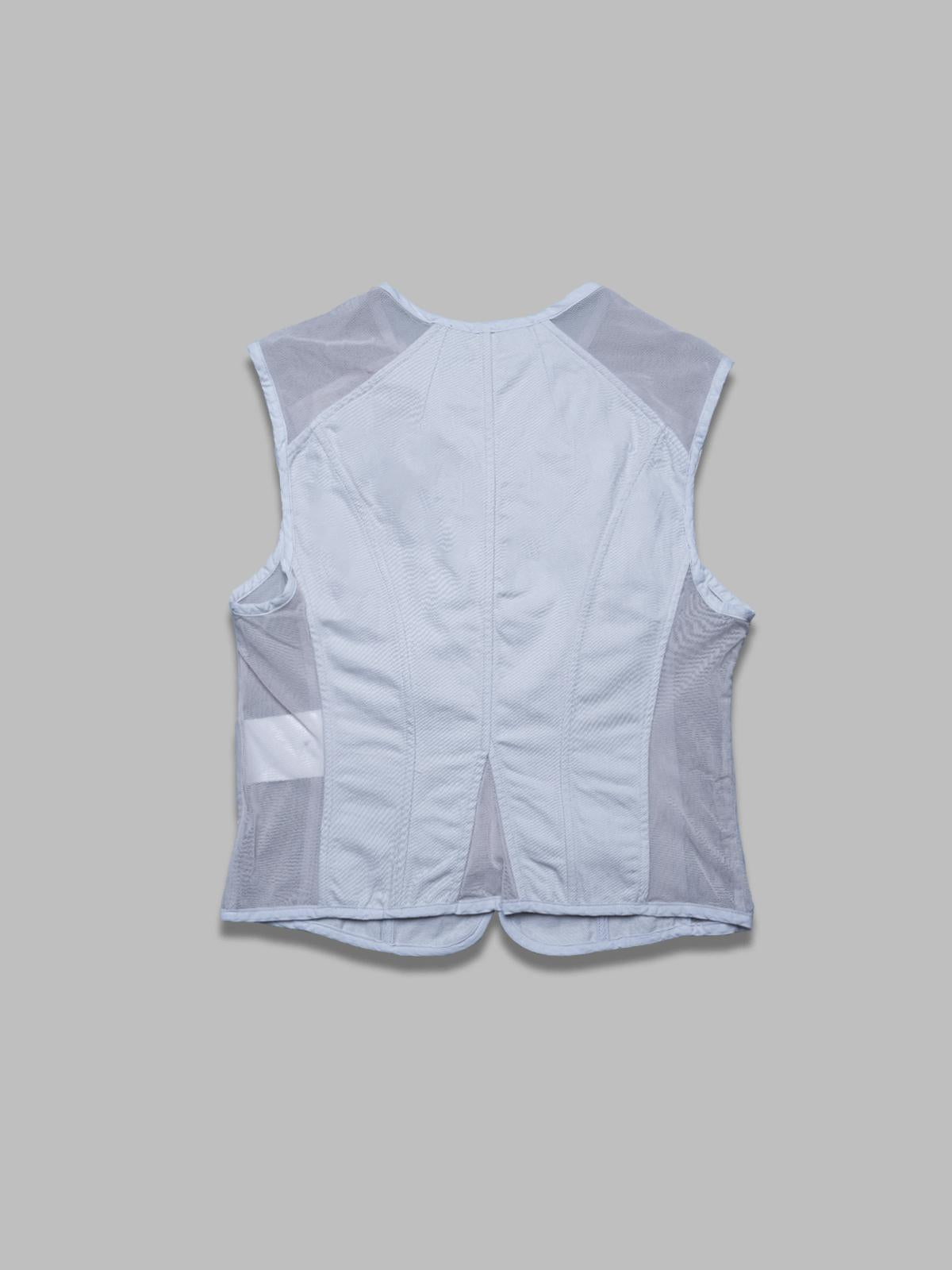 corset vest dust bunny distrupted sateen W2252CDB- DS OUR LEGACY