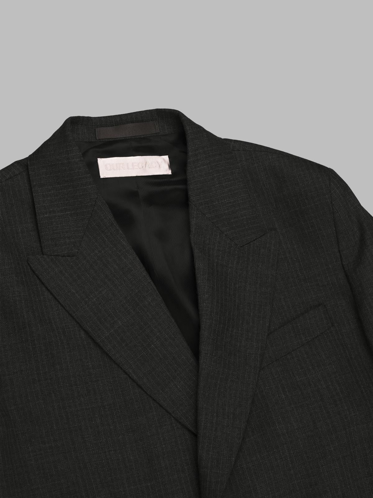 wrap blazer W4250WS- GRY OUR LEGACY