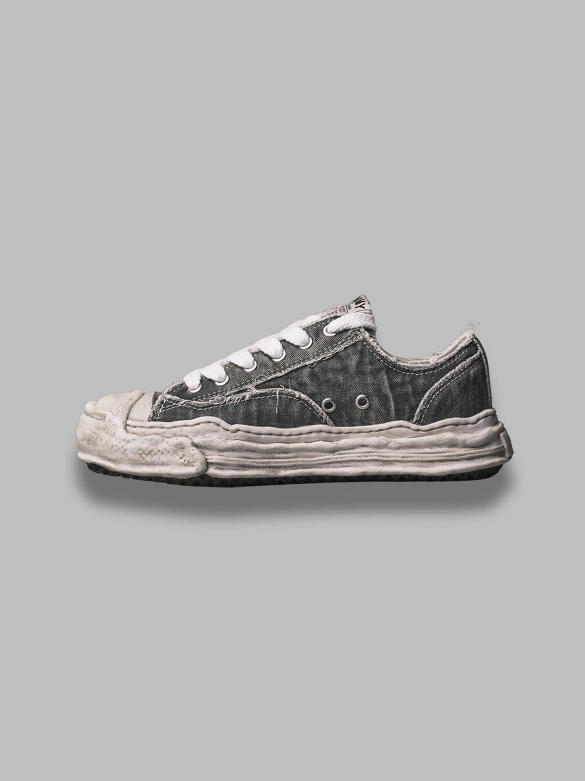 hank /original sole bleaching and washing textile low-top A15FW731- GRY MAISON MIHARA YASUHIRO