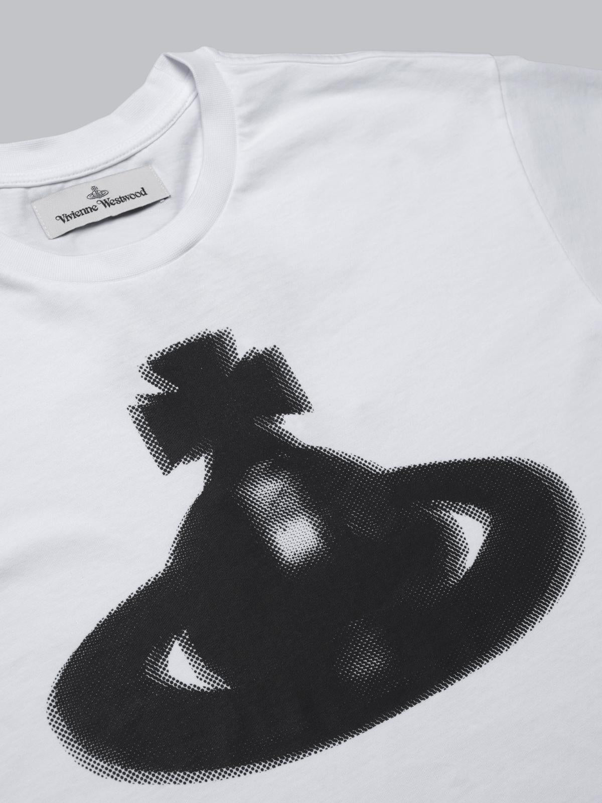 halftone orb classic t-shirt - white 3G01003G-J001M- A401 VIVIENNE WESTWOOD