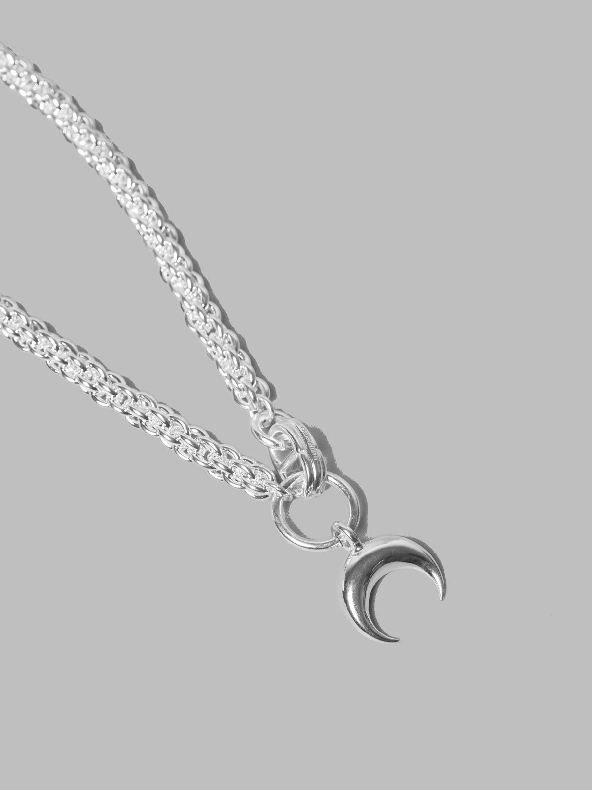 silver plated moon braided chain UJW076A-RMET0001- MT11 MARINE SERRE