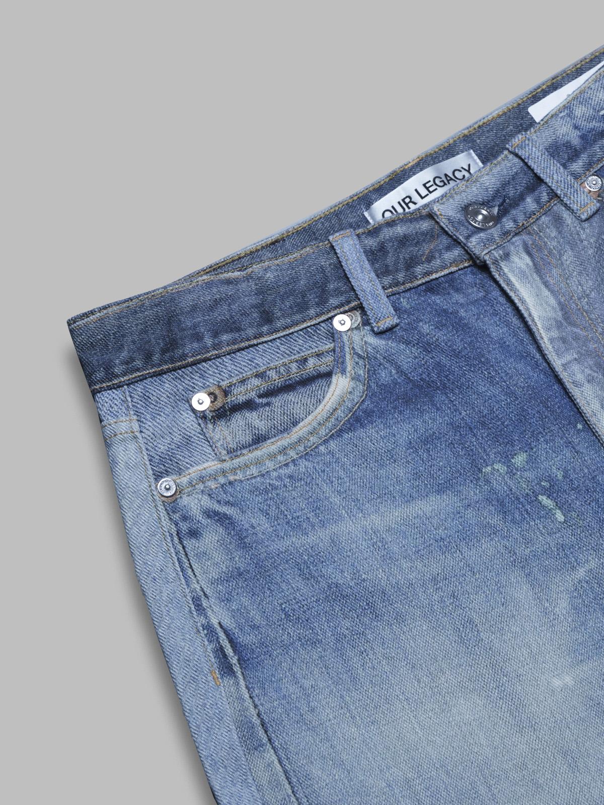 full cut - digital denim print - denim W4205TDD- BL OUR LEGACY