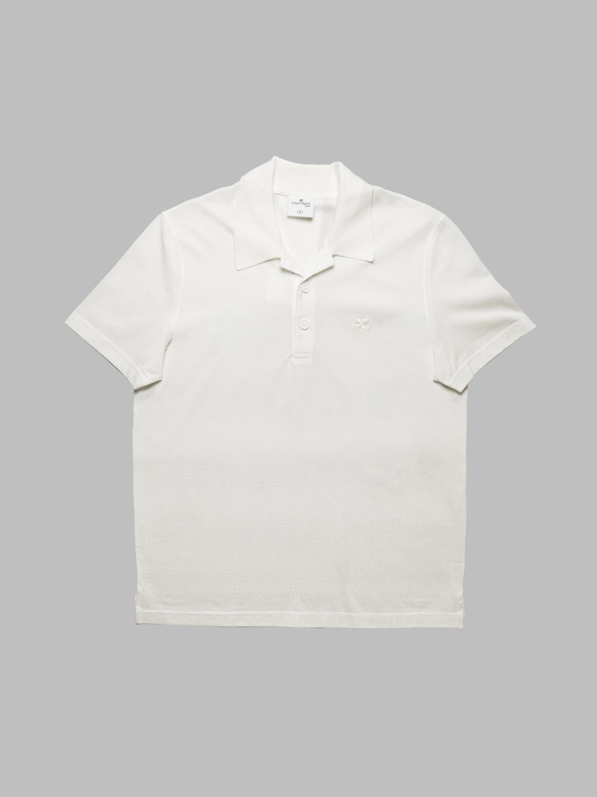 ac cotton piquè polo 125JPO036JS0193 0079 COURRÈGES