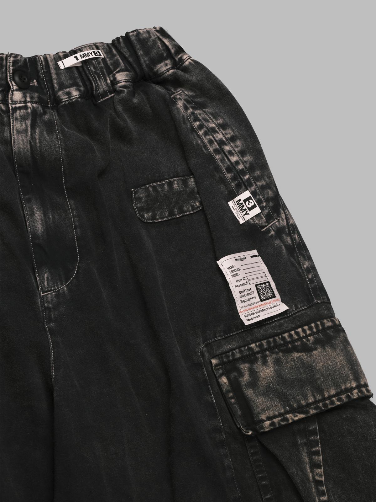 repair cargo trousers J15PT173- BK MAISON MIHARA YASUHIRO