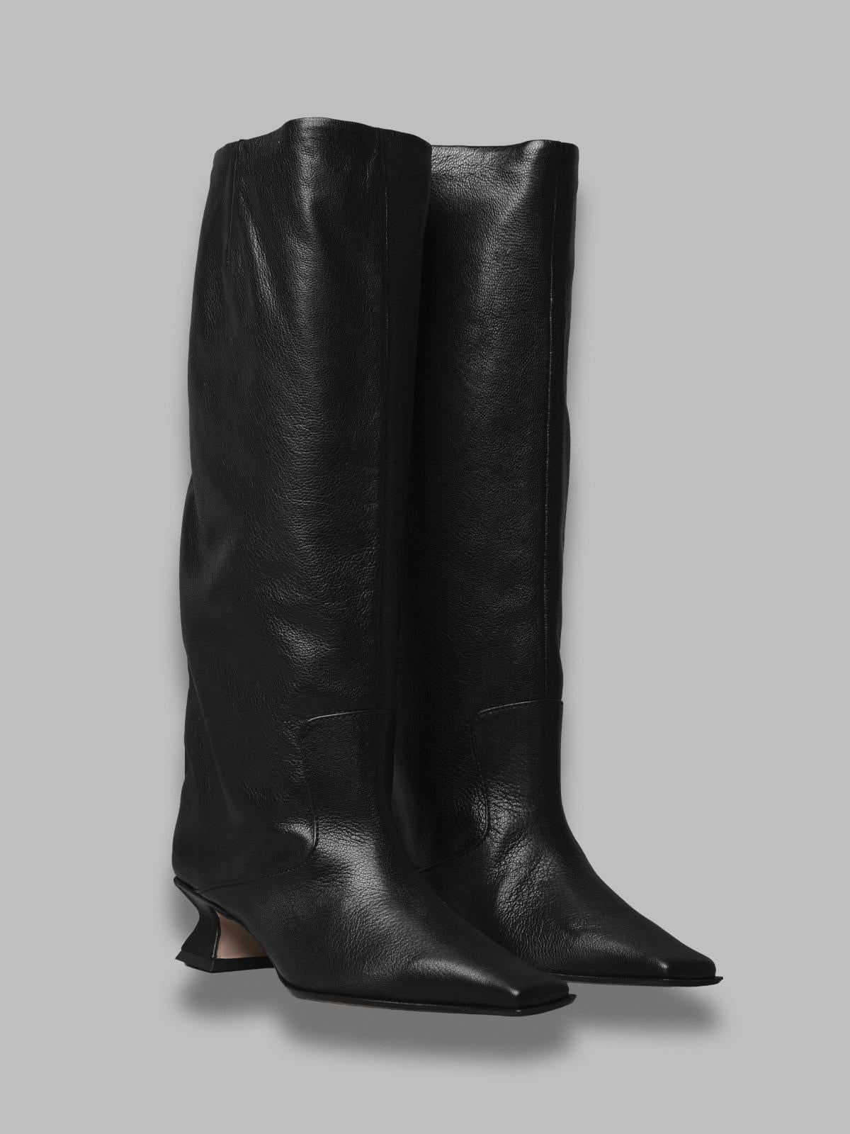 effie black tall boots MI_5871- BK MIISTA