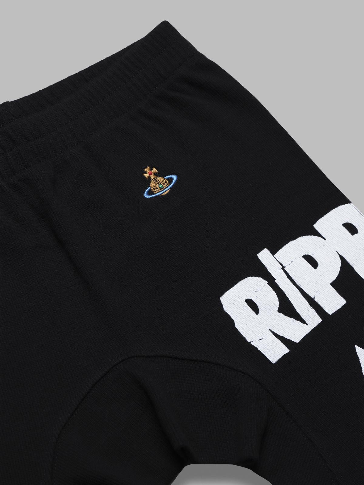 ripped & ready radler shorts - black 3J01000Y-J009C- N401 VIVIENNE WESTWOOD