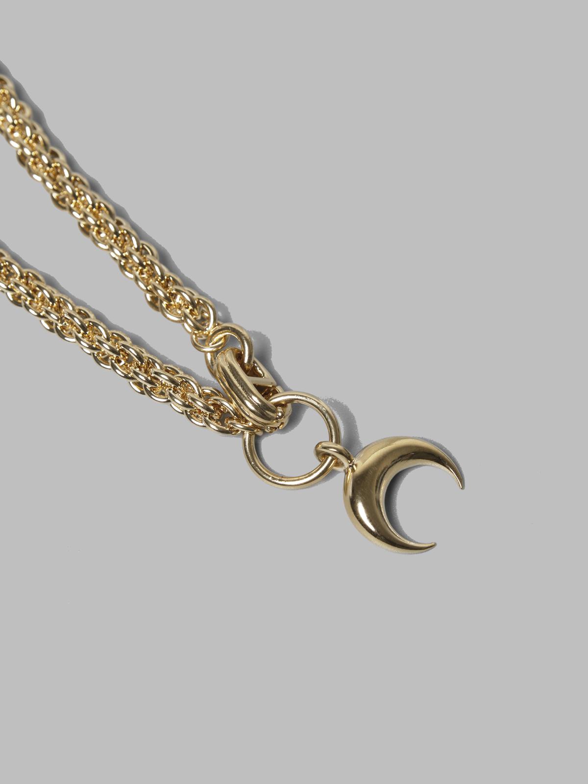 gold plated moon braided chain UJW076A-RMET0002- MT51 MARINE SERRE