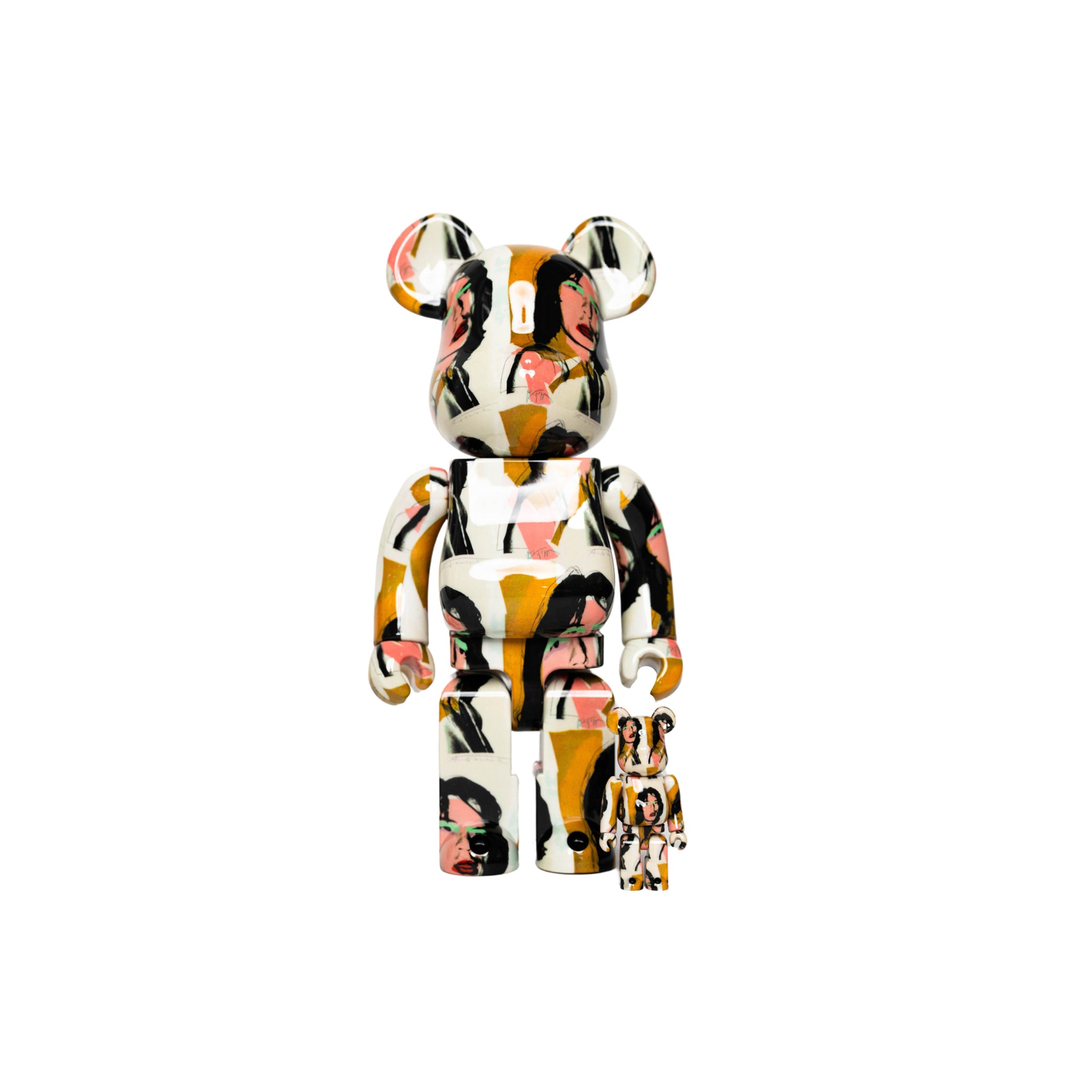 Bearbrick x Andy Warhol x The Rolling Stones Mick Jagger 100% / 400% Set