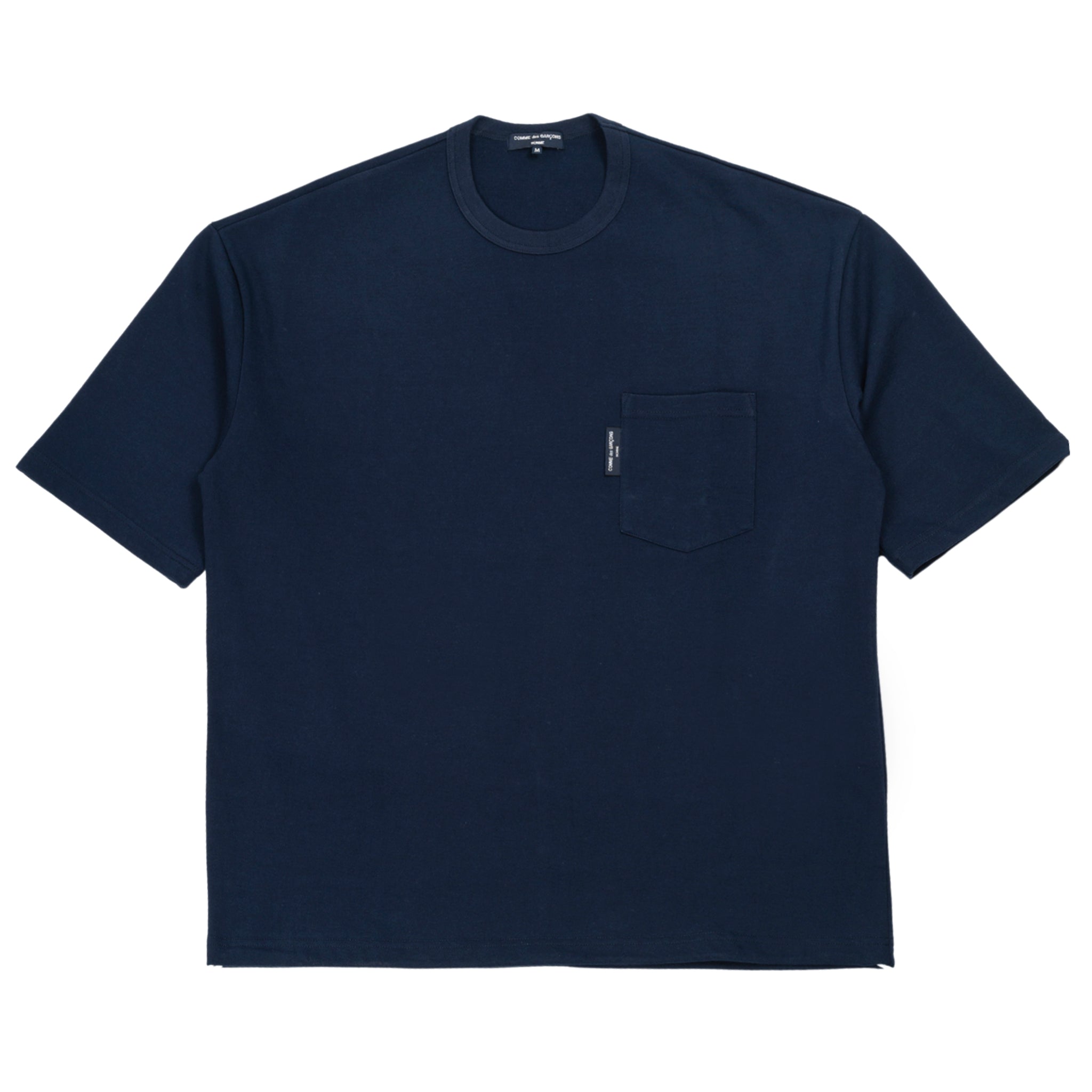 T-shirt in cotone in blu navy