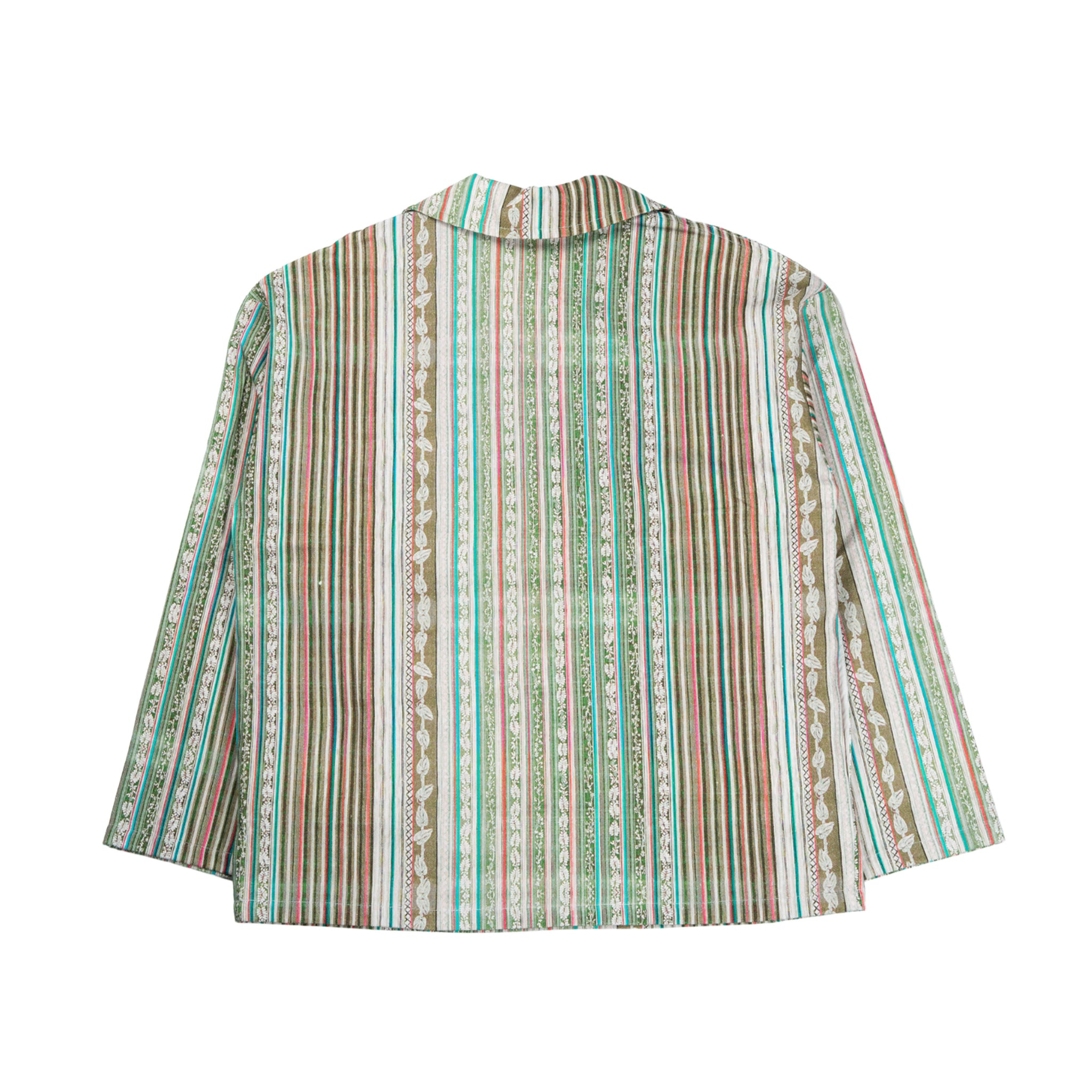Atini Open-Collar Long Sleeve Cotton Overshirt