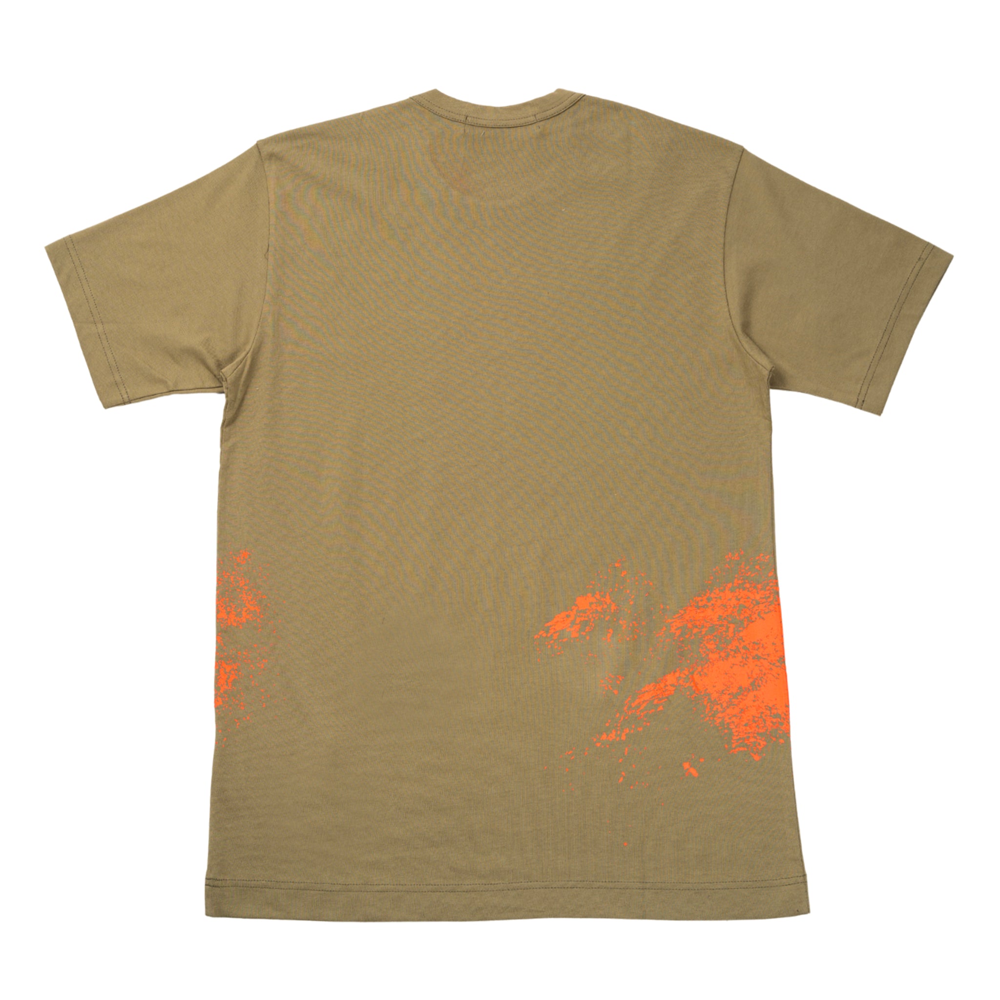 T-shirt in cotone con grafica splash fatta a mano