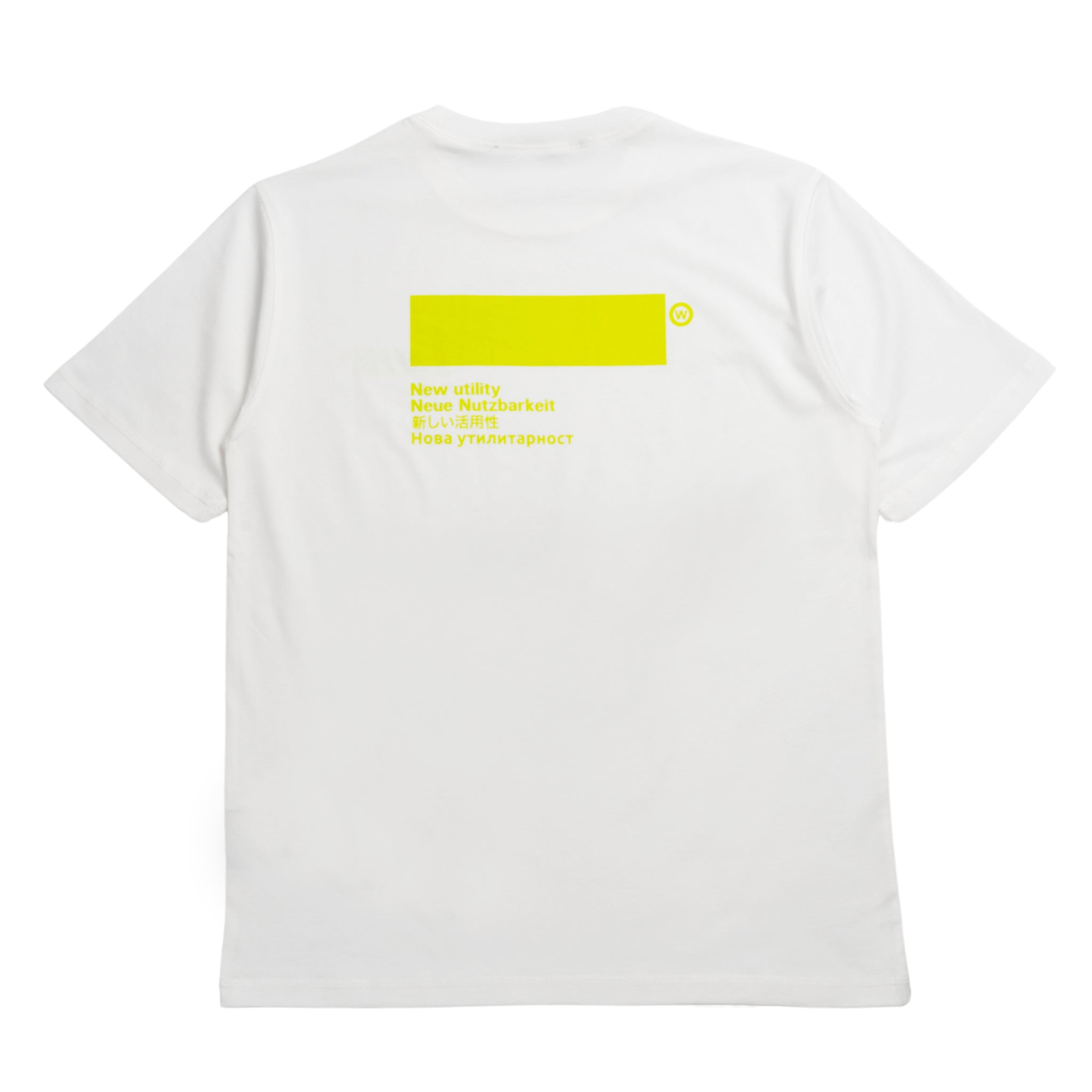 Af-Standardised t-shirt in cotone in bianco