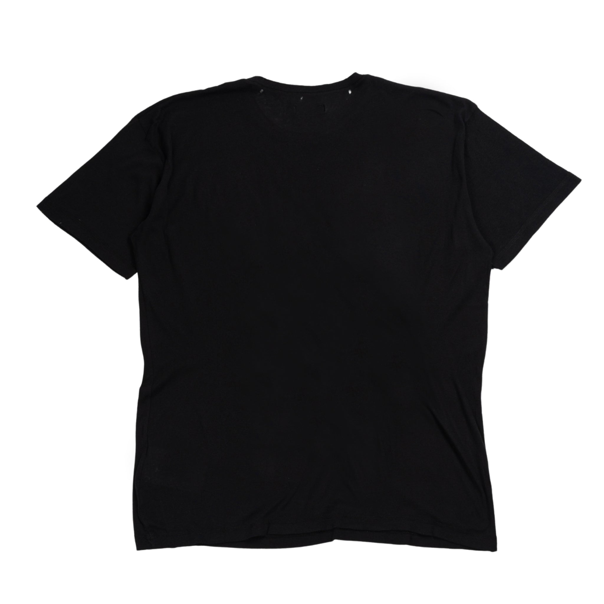Logo t-shirt in cotone in nero