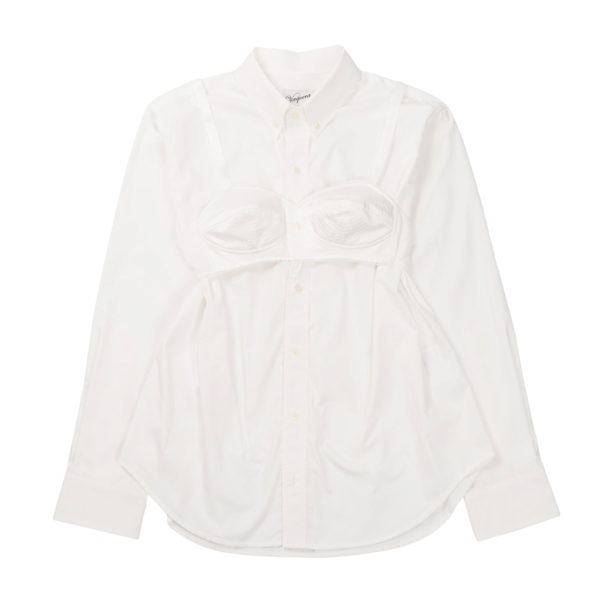 Women's Bra camicia abbottonata in biancao