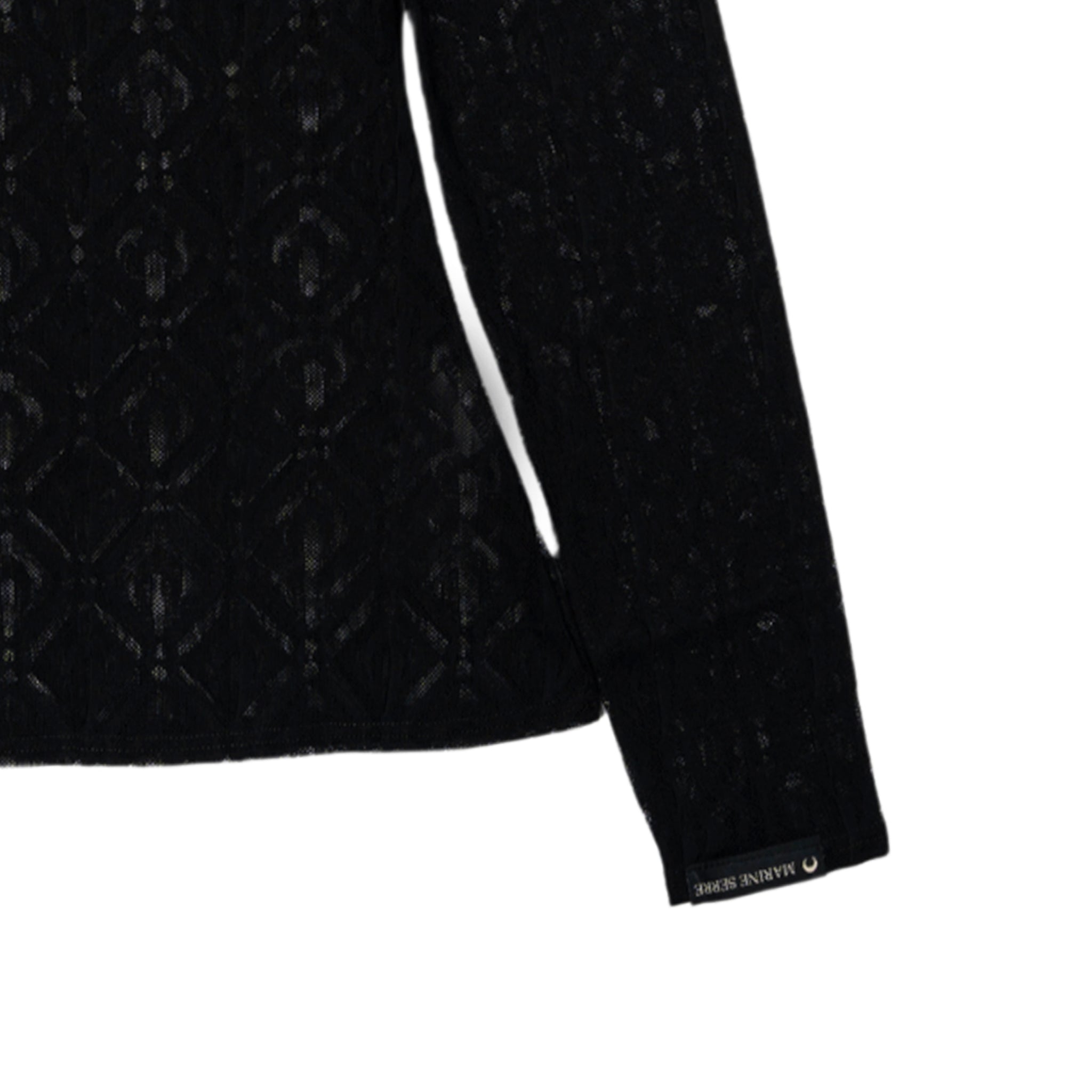 Maglia in rete Jacquard Moon Diamant in nero