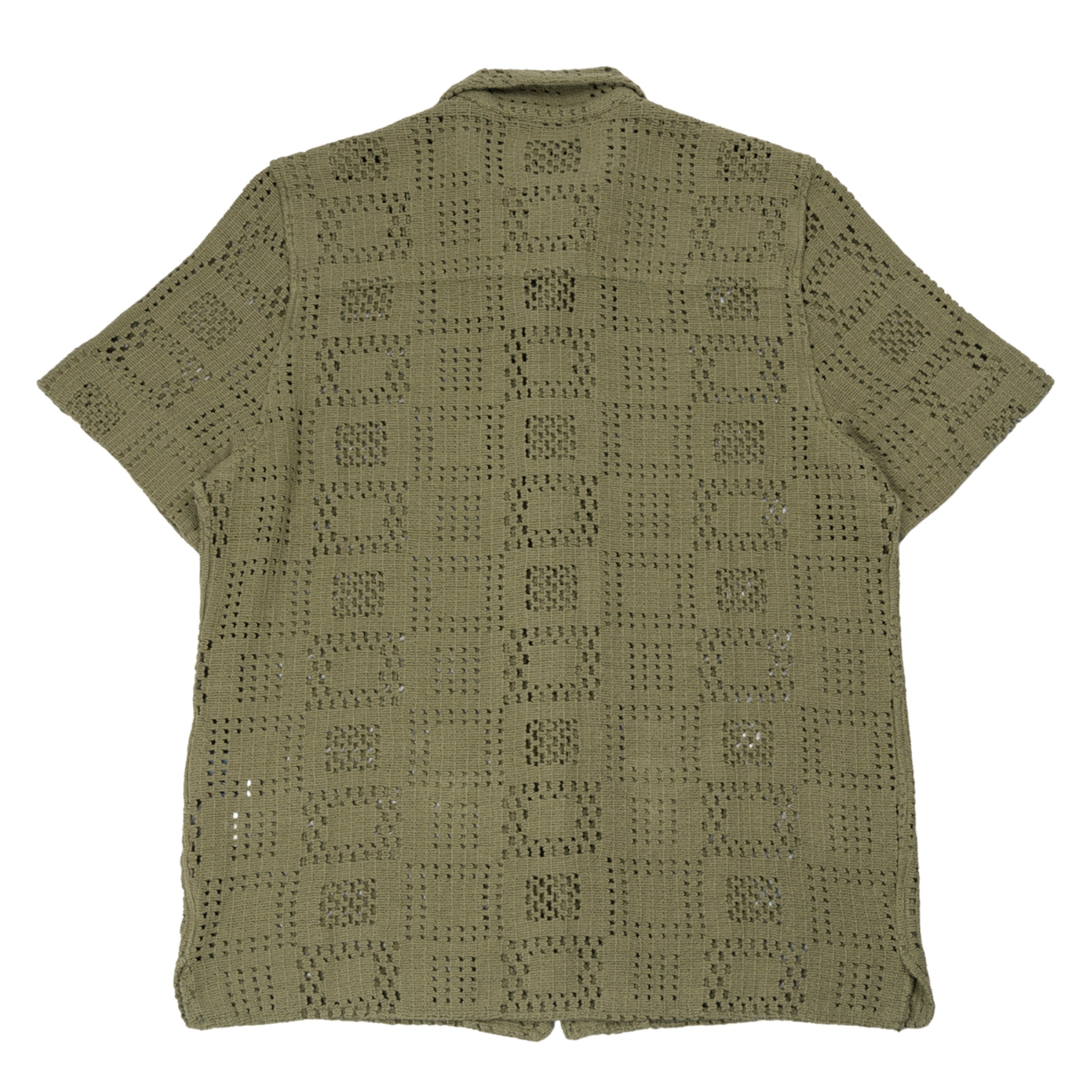 Gioia Crochet camicia  in cotone in salvia
