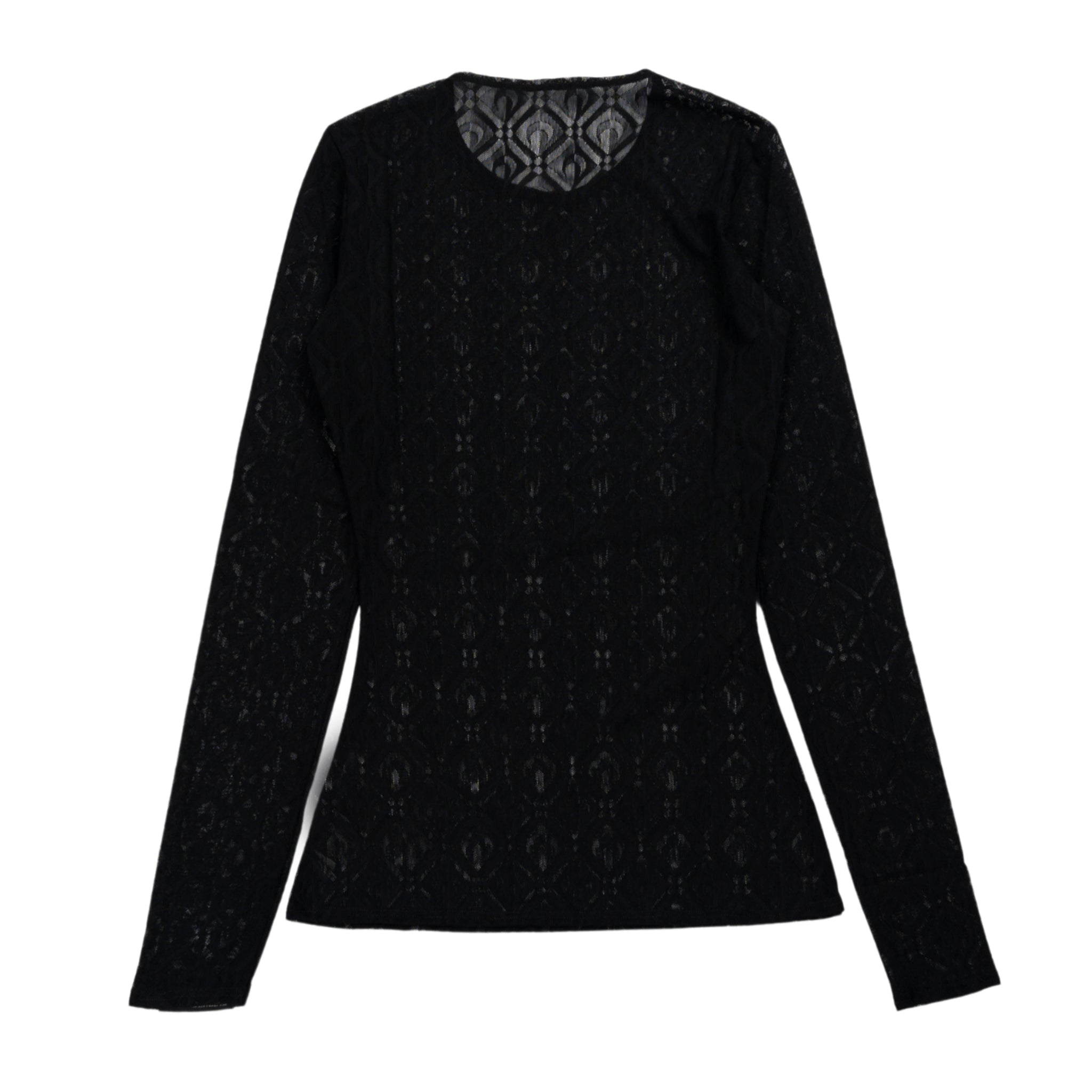 Maglia in rete Jacquard Moon Diamant in nero