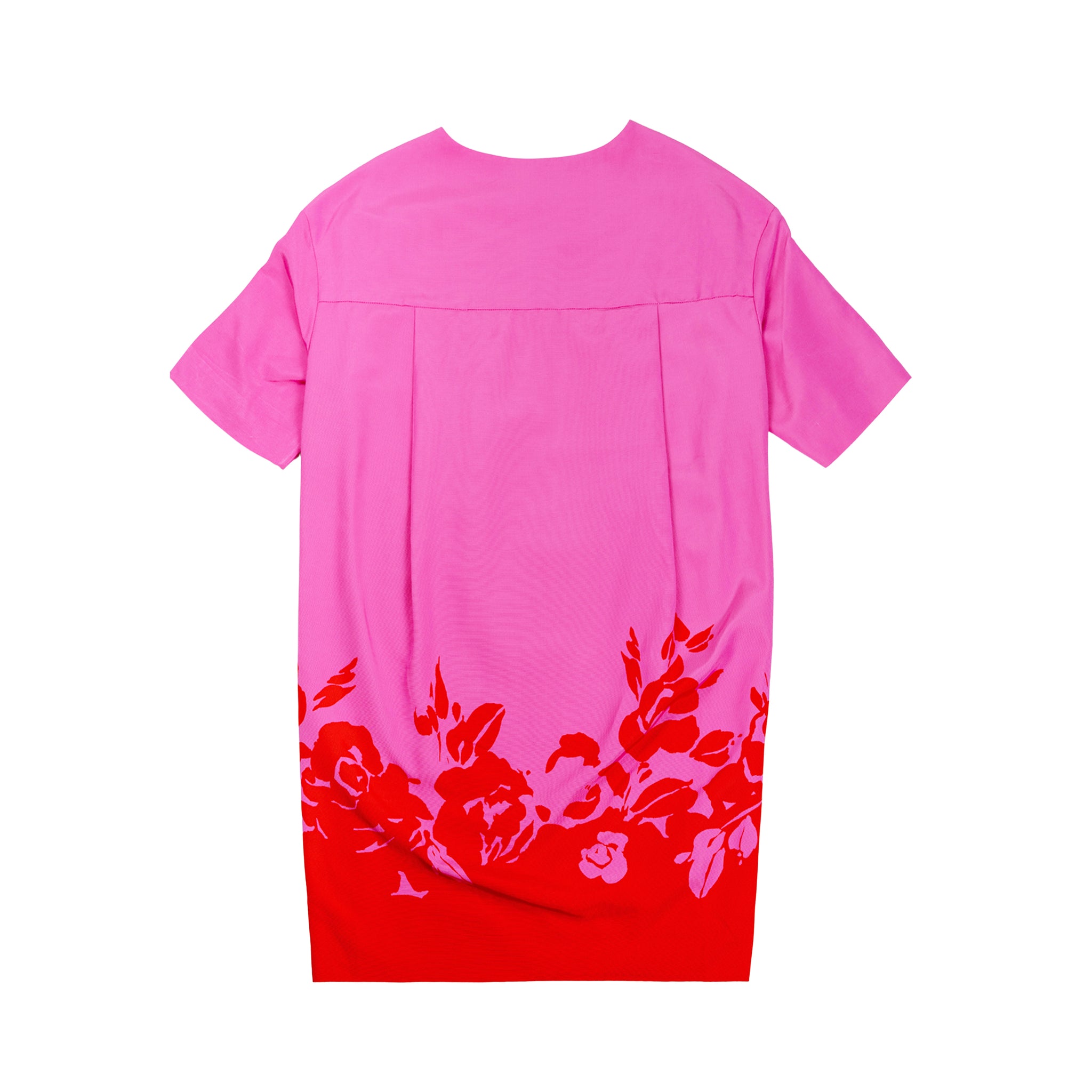 Frangipani vestito con stampa posizionata in rosa